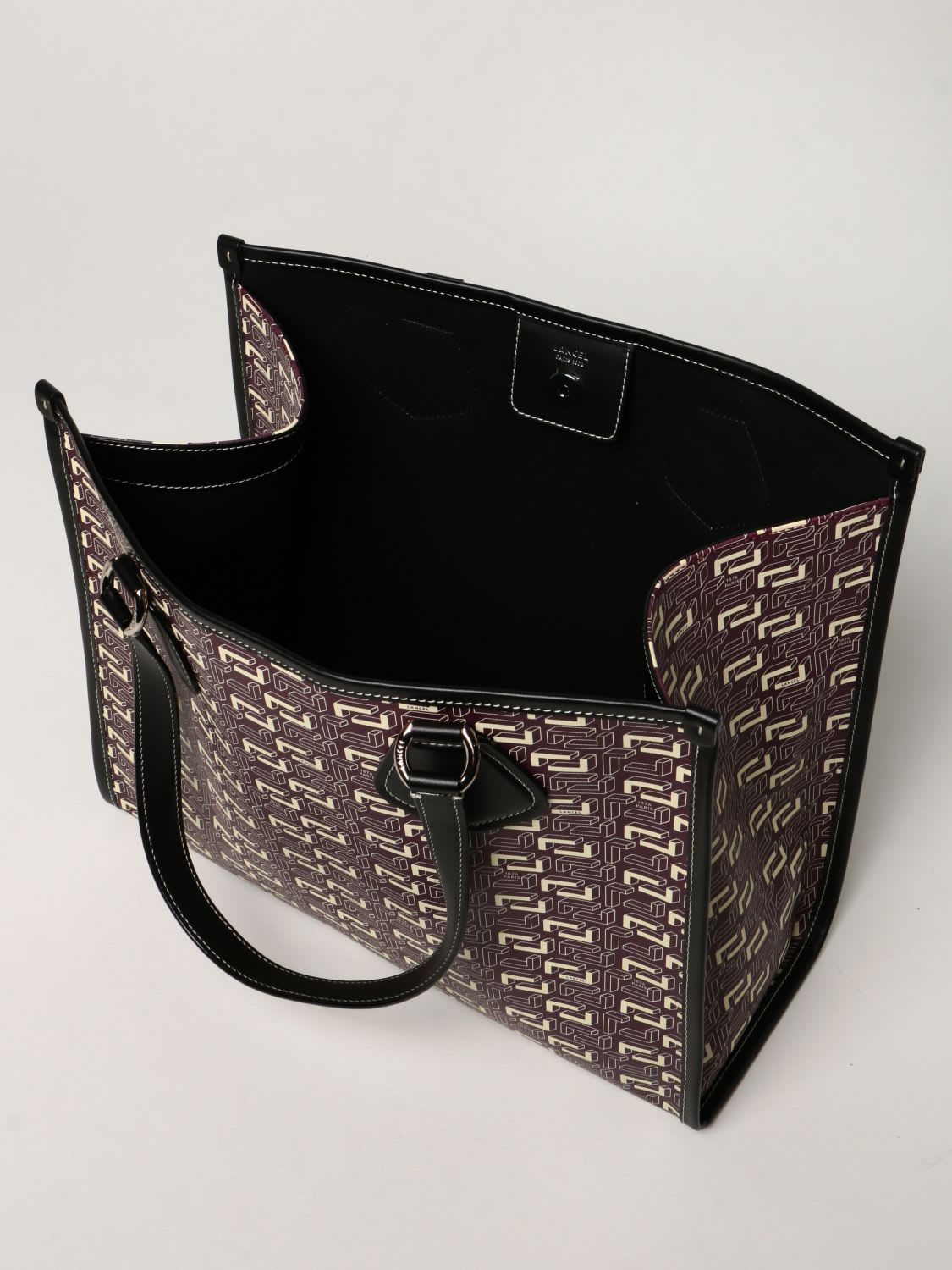 LANCEL: tote bag in printed canvas - Camel  Lancel tote bags A11656 CAMEL  online at