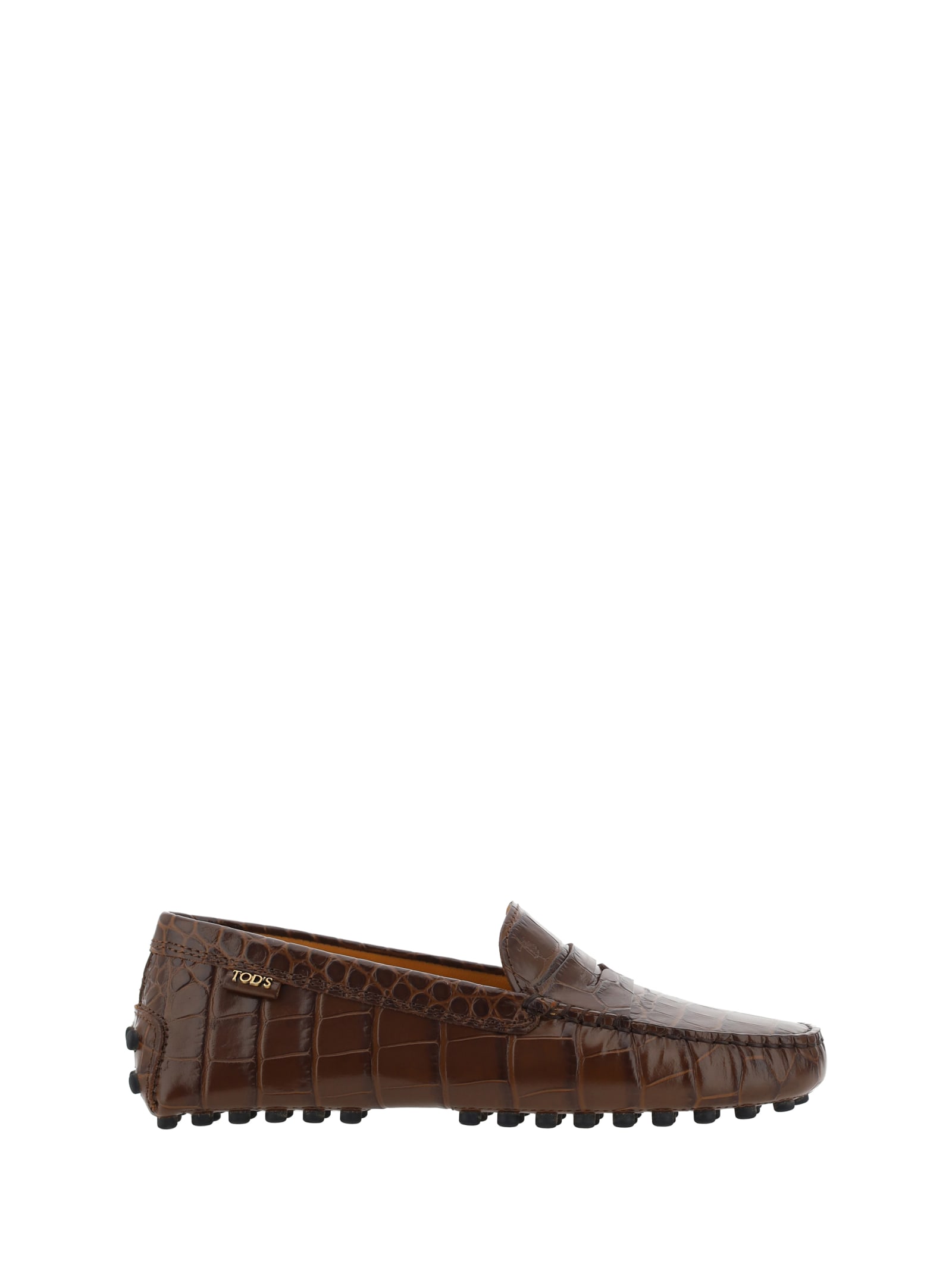 Shop Tod's Loafers In Brown