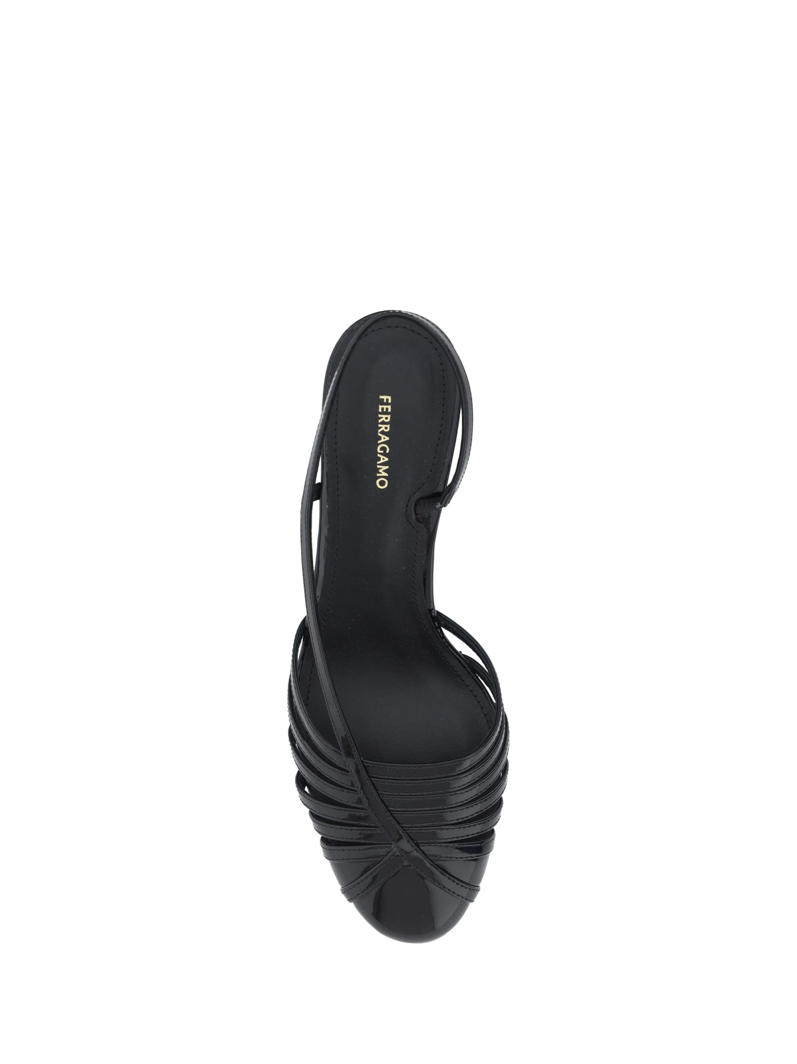 Shop Ferragamo Detailed Pumps In Black