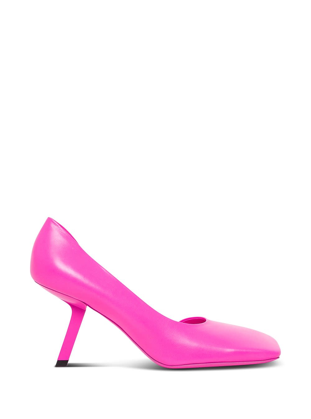 Balenciaga Void Dorsay Pumps In Pink Leather