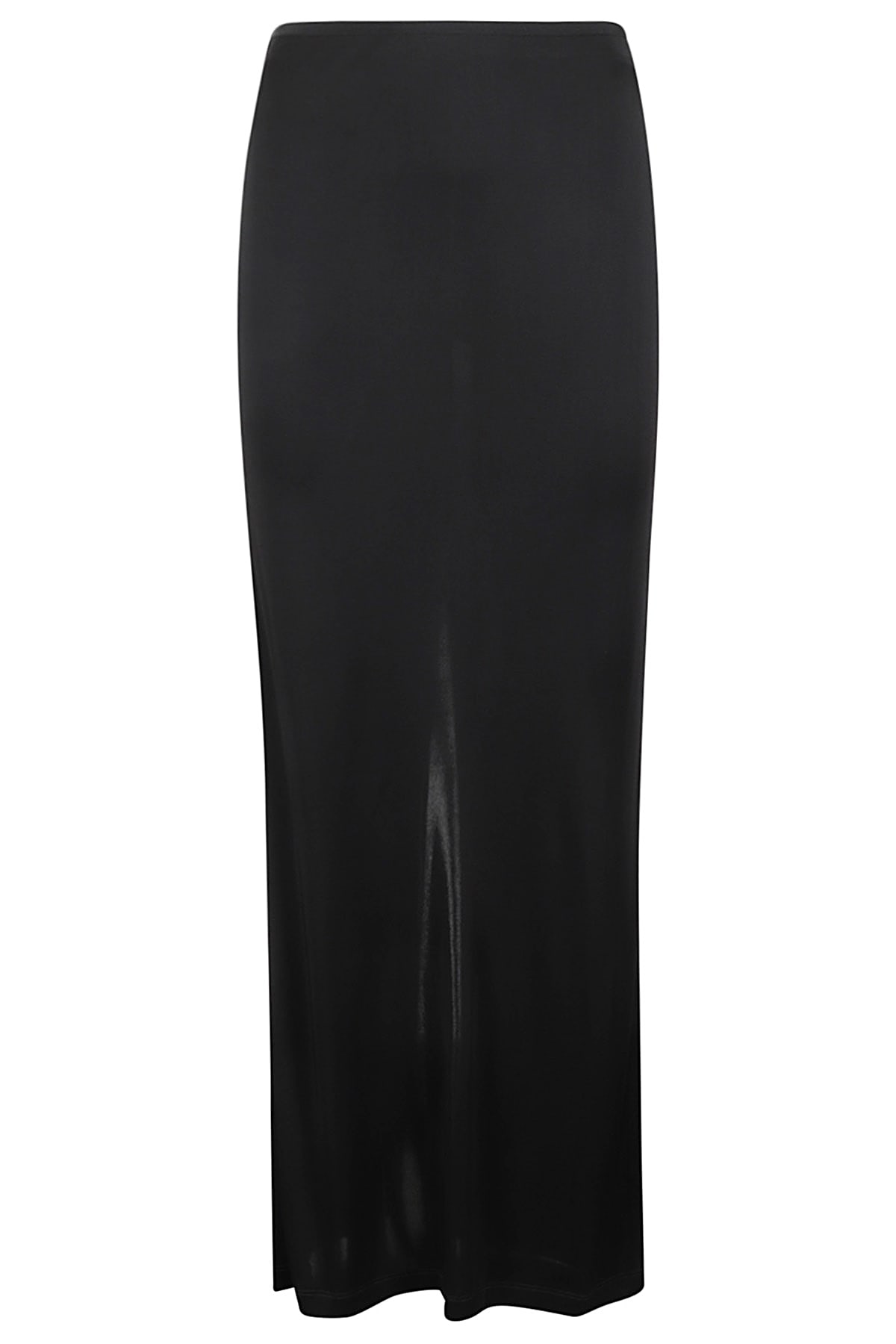 Shop Helmut Lang Fluid Jsy Skirt In Black