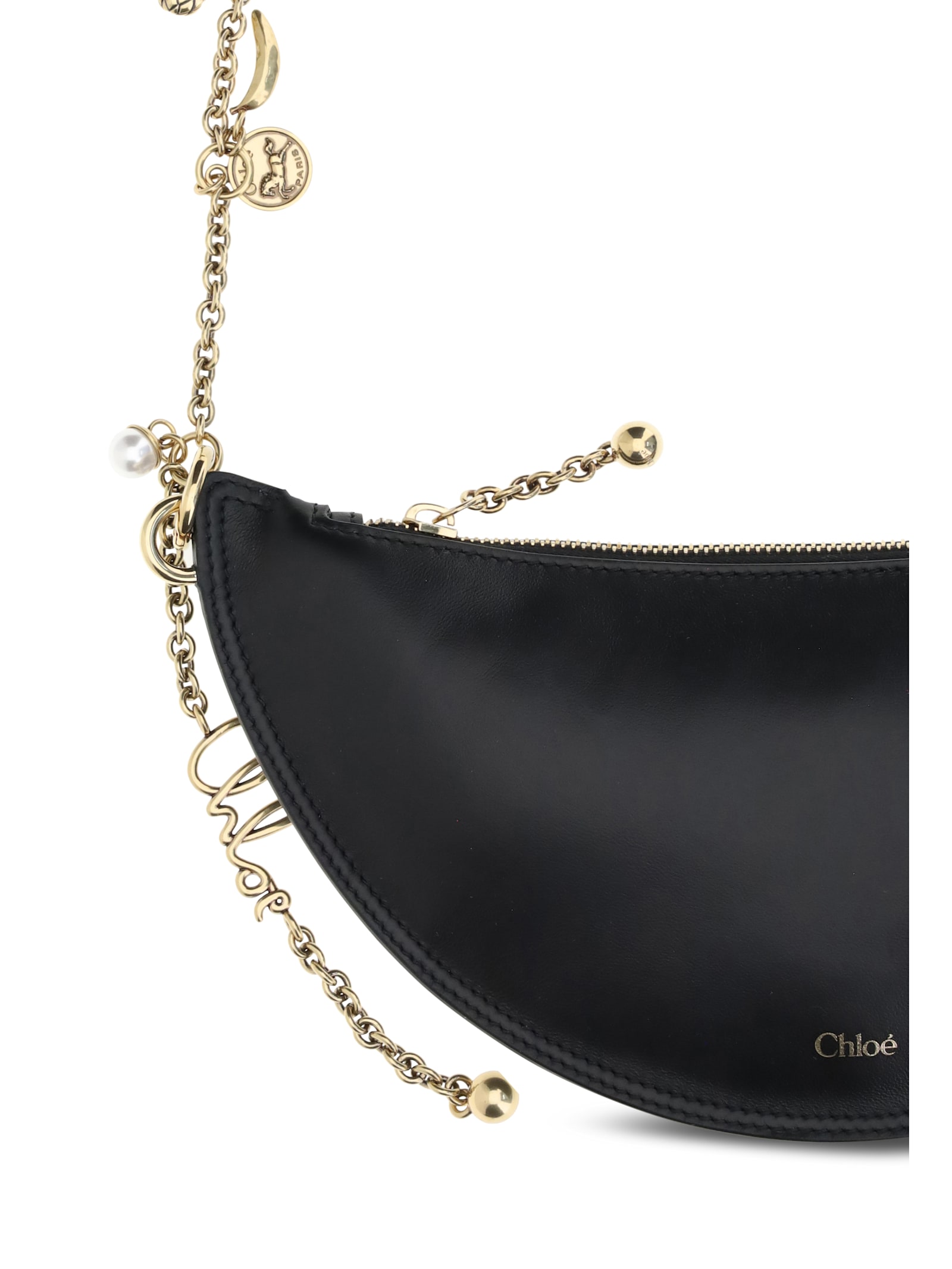 Chloé Black Nappa Leather Chloe Icons Shoulder Bag