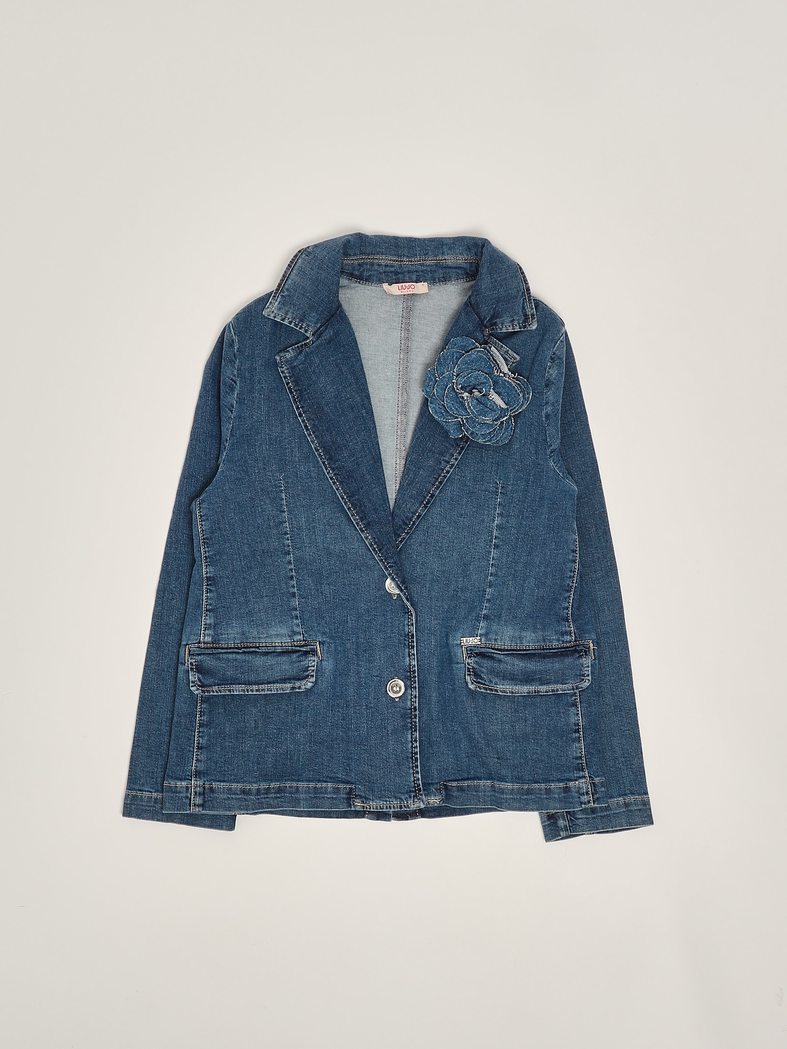 Liu •jo Denim Jacket Jacket In Blue