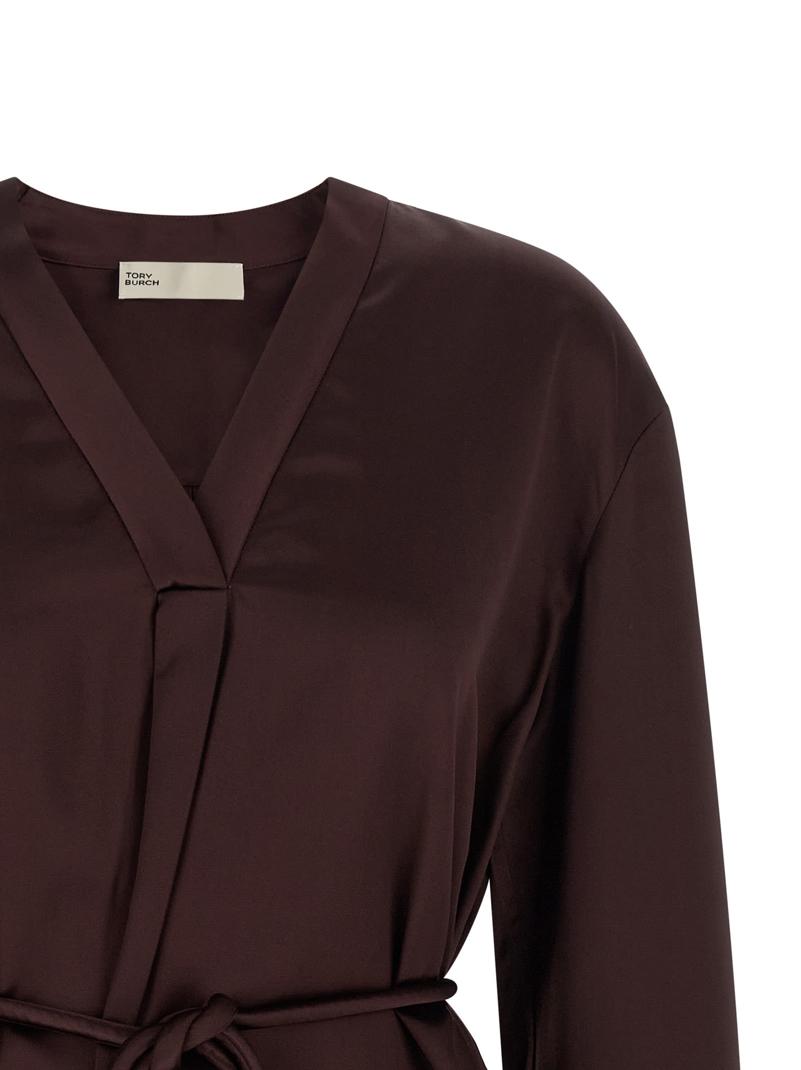 Tory Burch Satin Blouse Shirt And Blouse Bordeaux In Burgundy