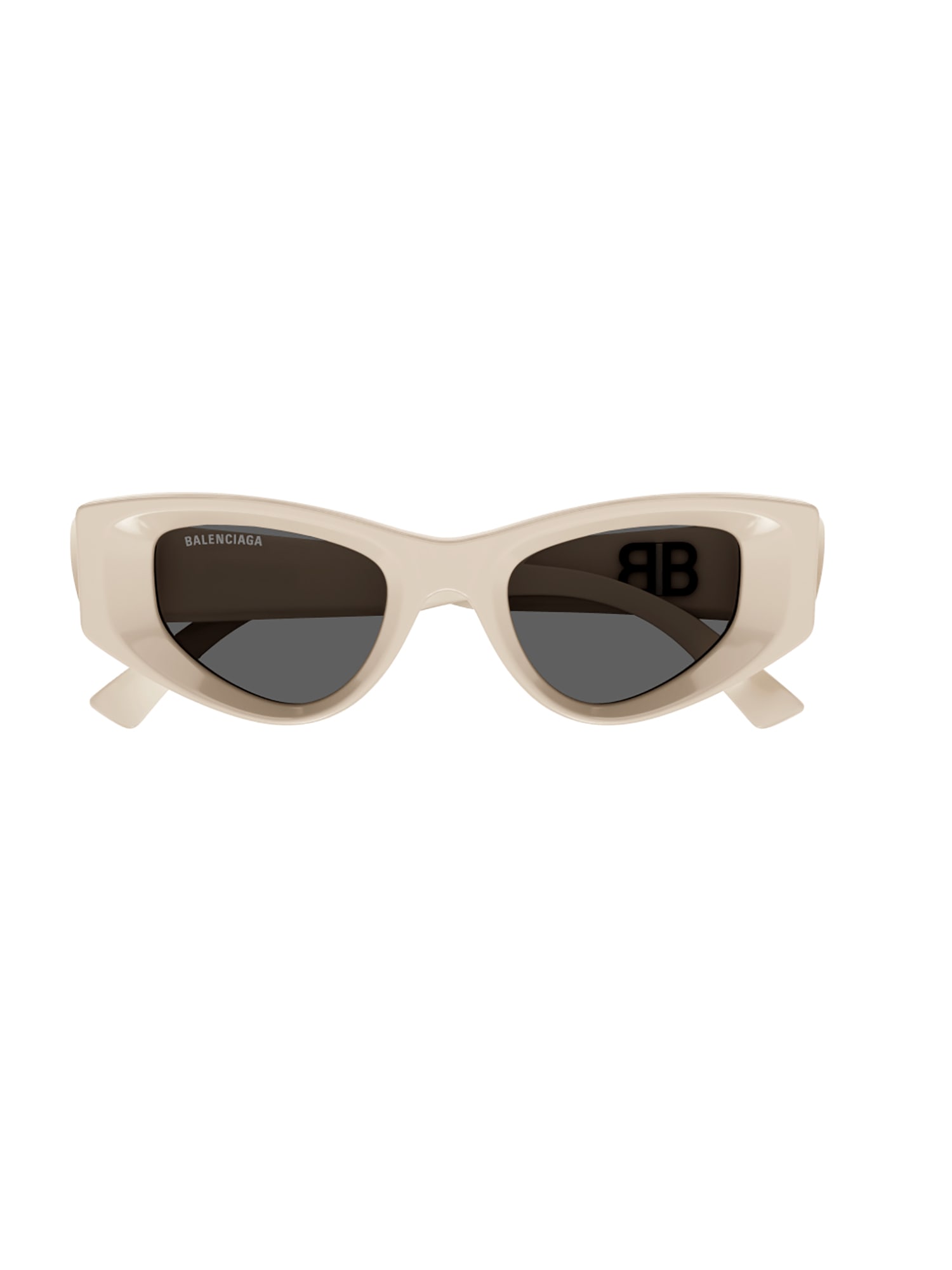 Shop Balenciaga Bb0243s Sunglasses In Beige Beige Grey