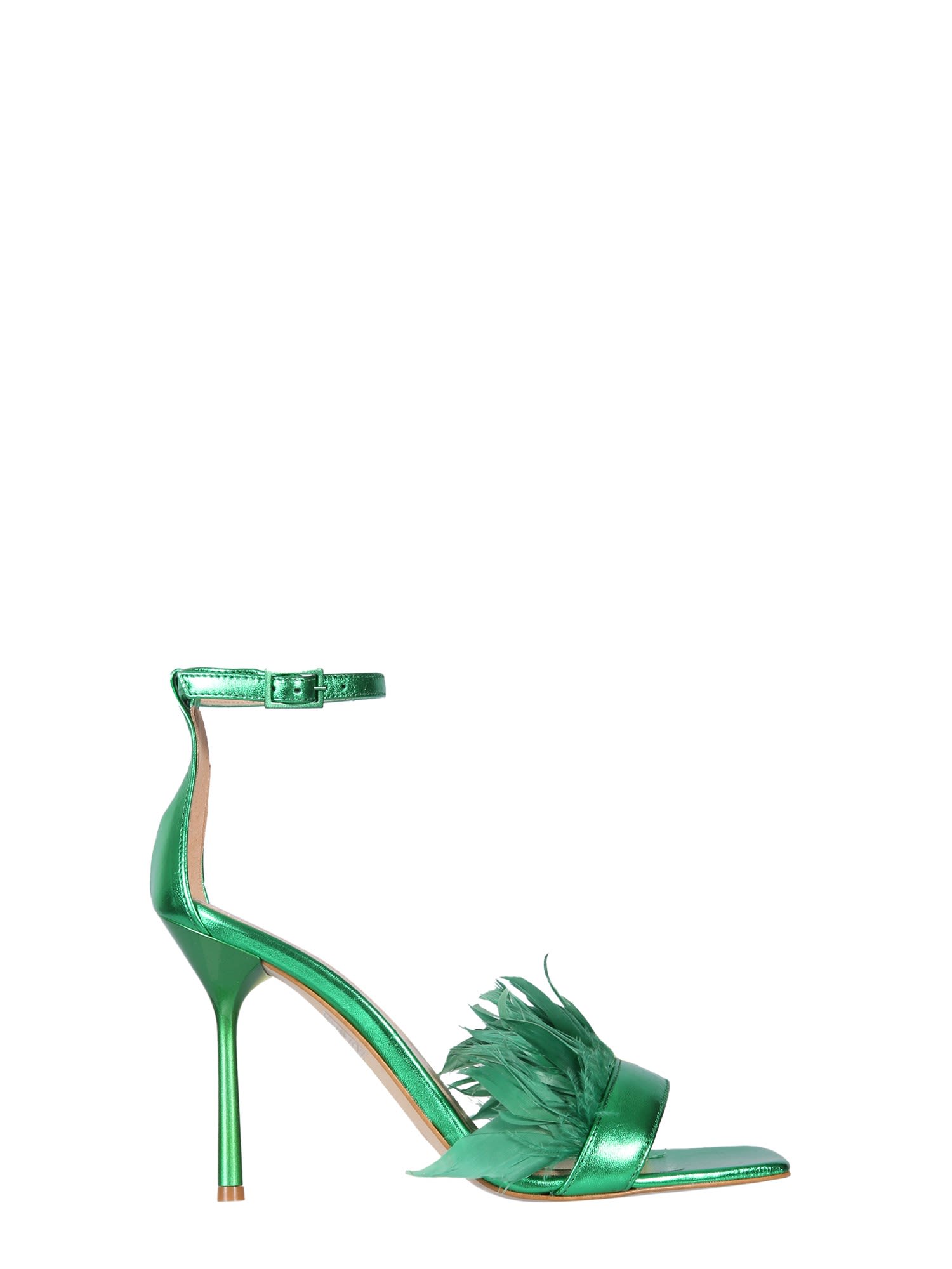 Liu •jo Laminated Nappa Feathers - Camelia In Smeraldo