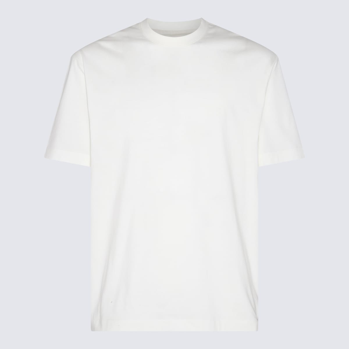 Y-3 White Cotton T-shirt In Beige