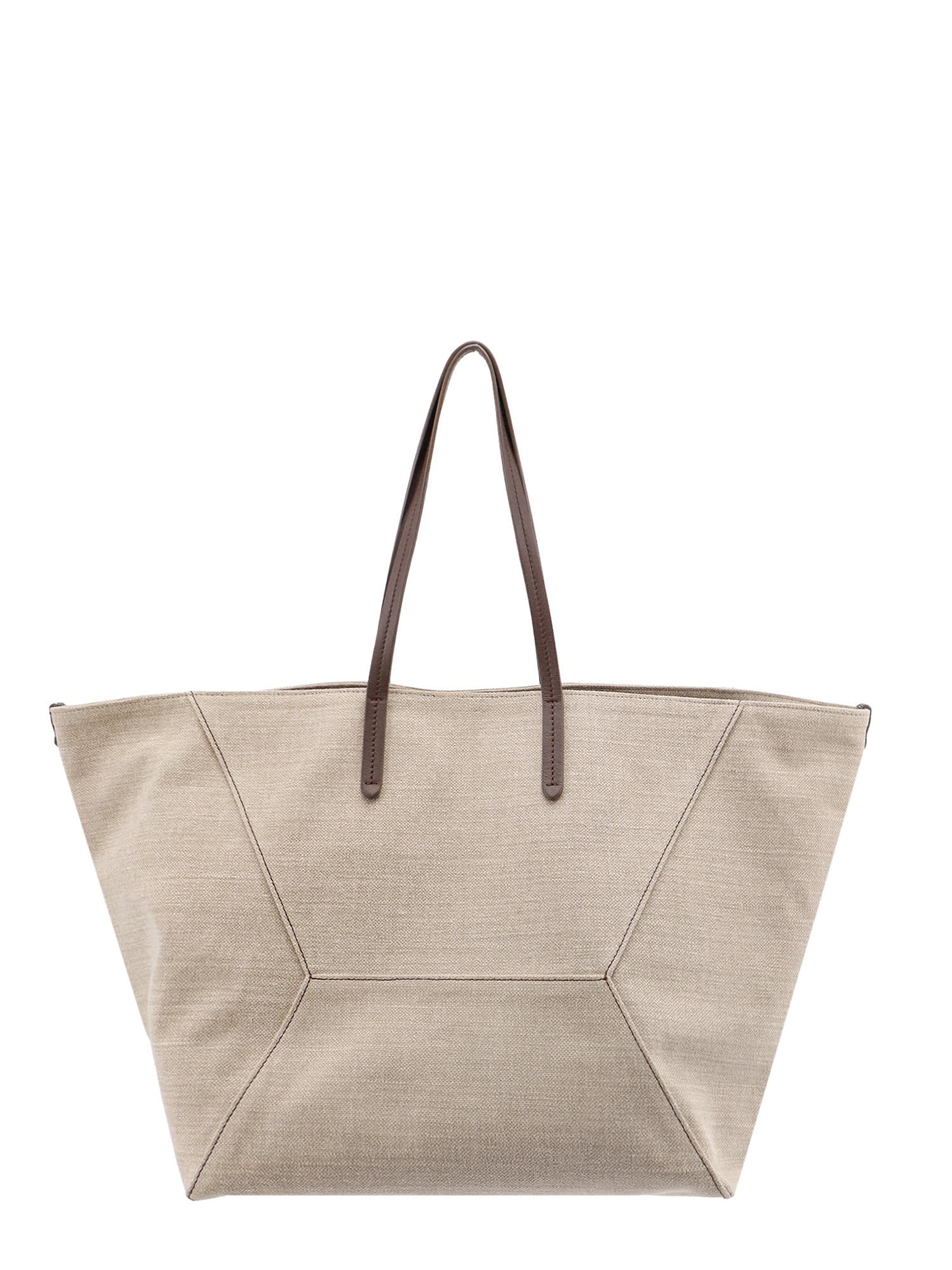 Shop Brunello Cucinelli Shoulder Bag In Neutrals