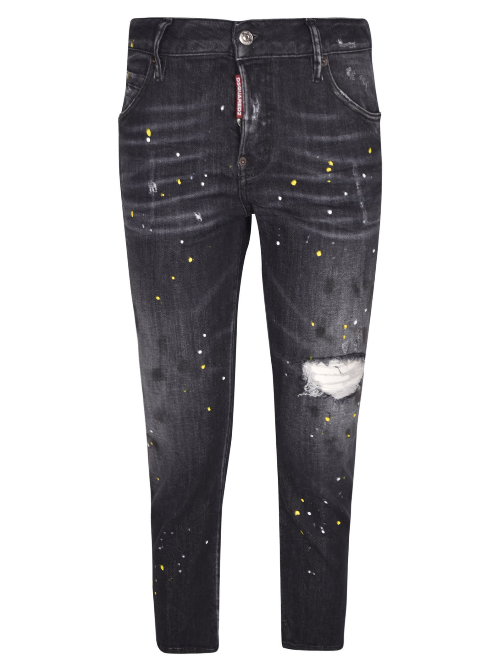 Dsquared2 Jeans DISTRESSED CROPPED JEANS