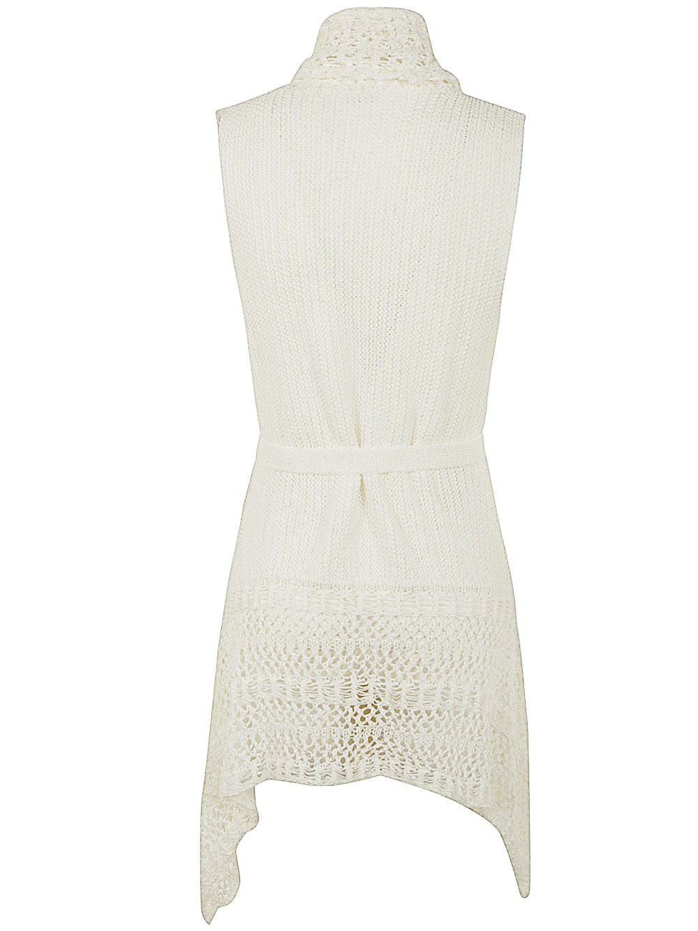 Shop P.a.r.o.s.h Belted Vest In Cream