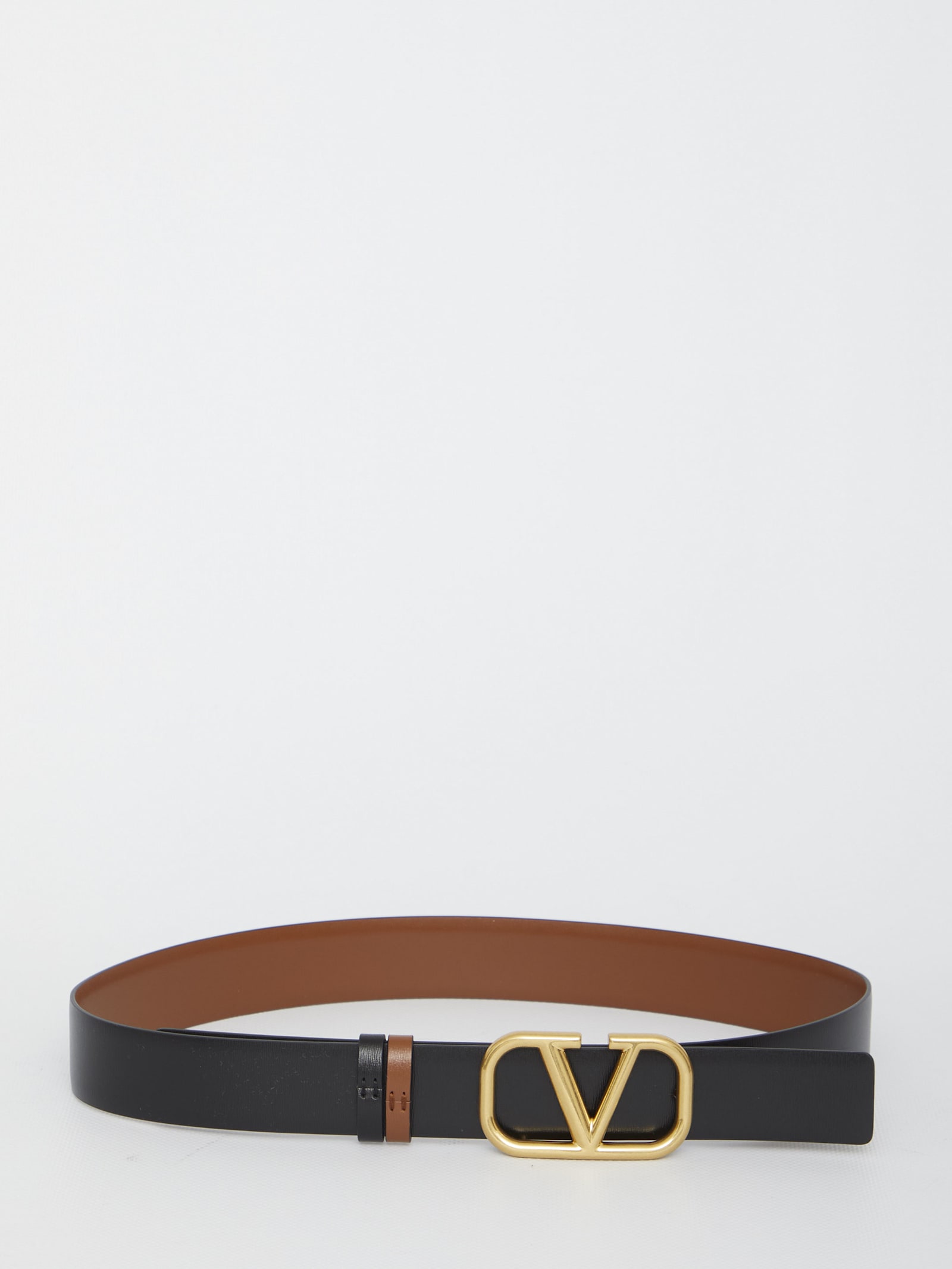 Shop Valentino Vlogo Signature Belt In Black