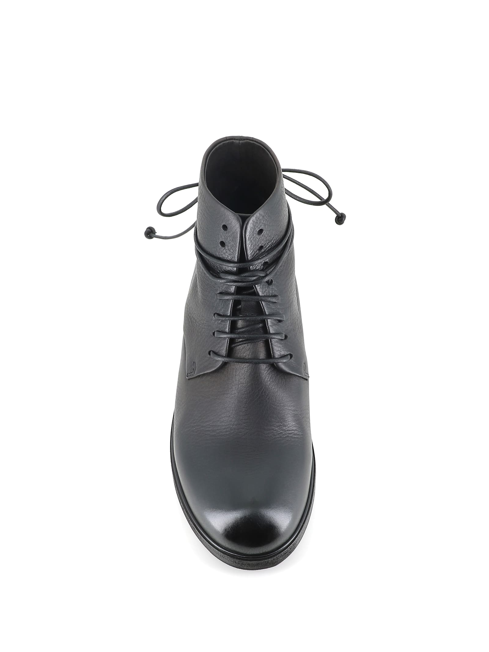 Marsèll Zucca Textured-leather Ankle Boots In Black