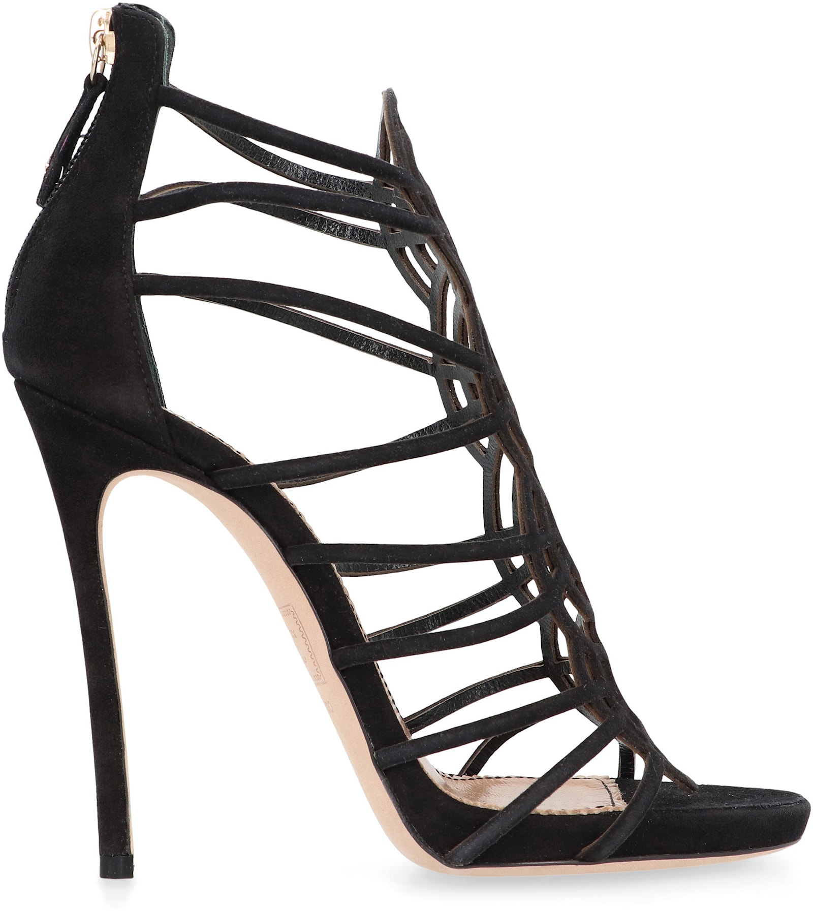 Dsquared2 Suede Stiletto Heel Sandals With Cut-out Design