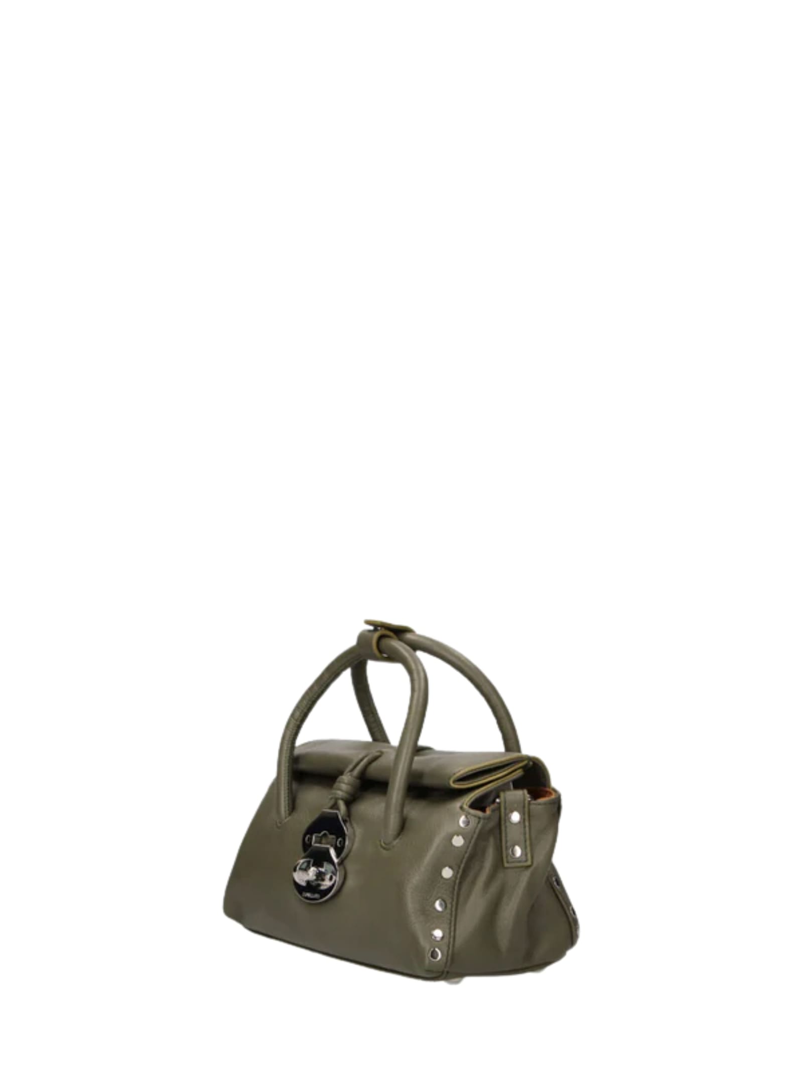 Zanellato Saeta Baby Handmade Leather Bag In Green