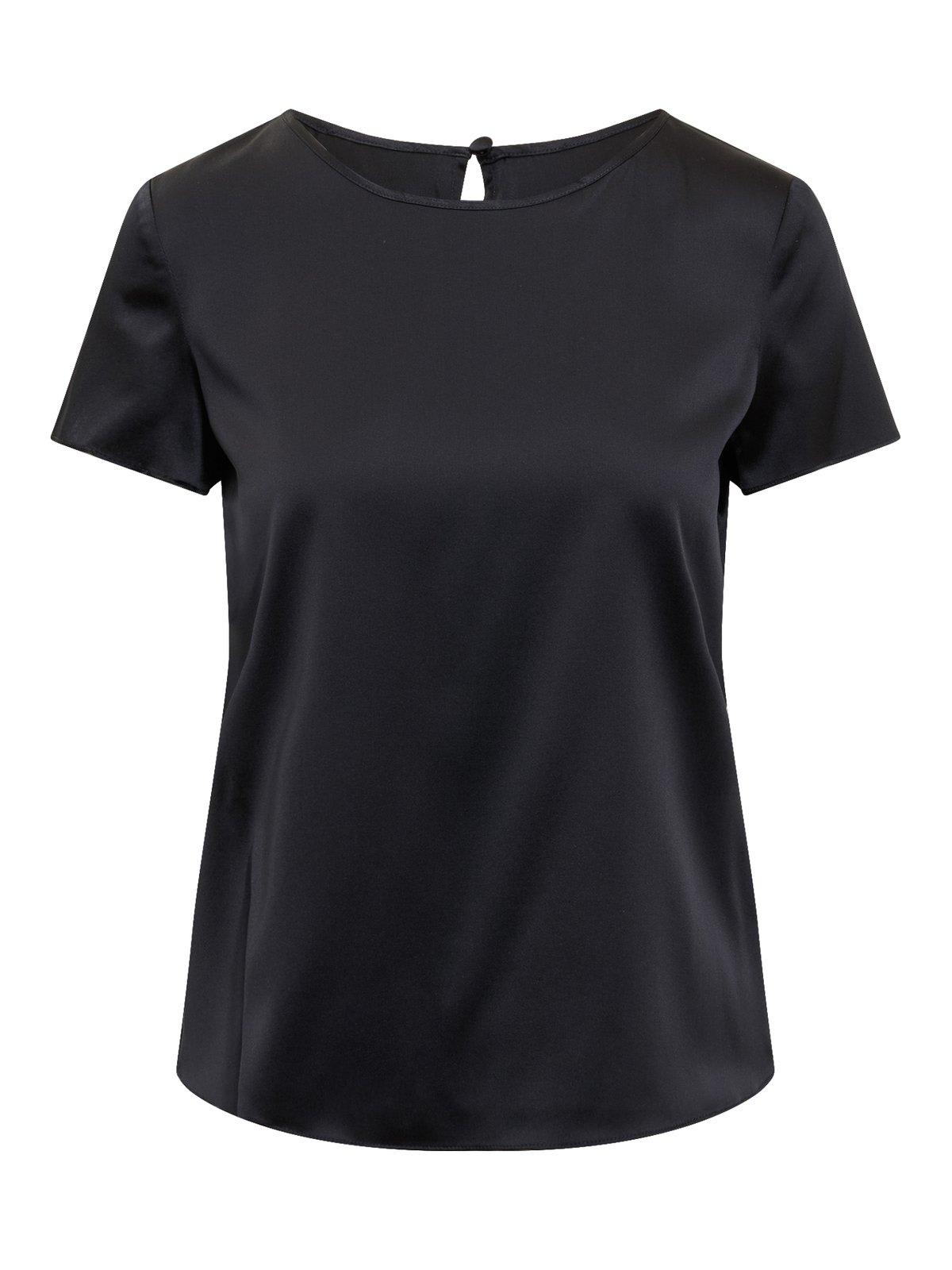 Shop Emporio Armani Round Neck Short-sleeved T-shirt In Navy