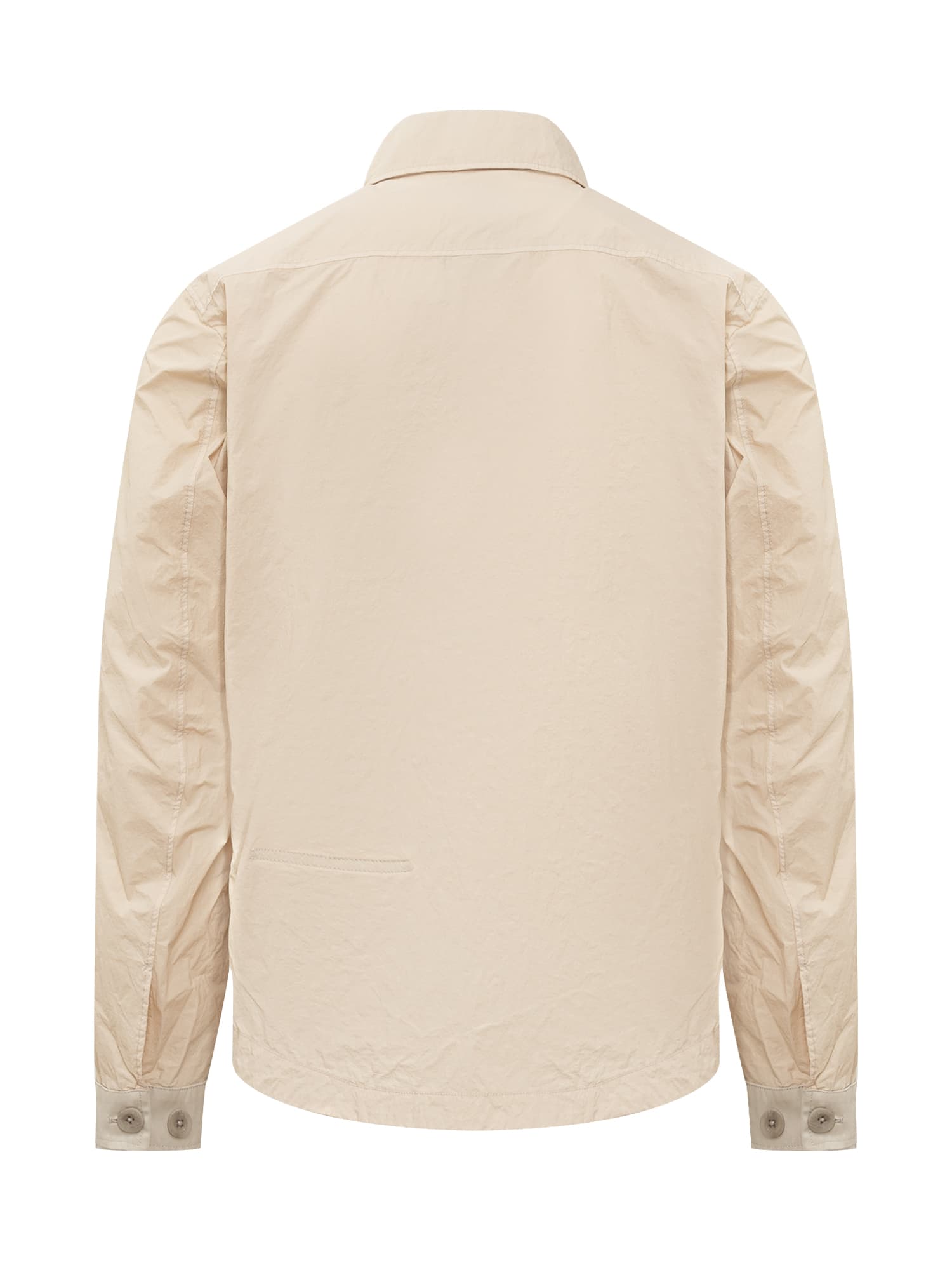 Shop Ten C Shirt Jacket In Panna-perla