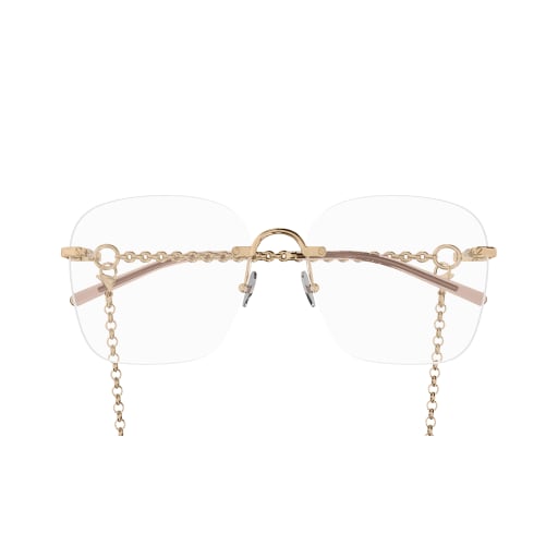 Shop Pomellato Pm0115o Eyewear In Gold Gold Transparent