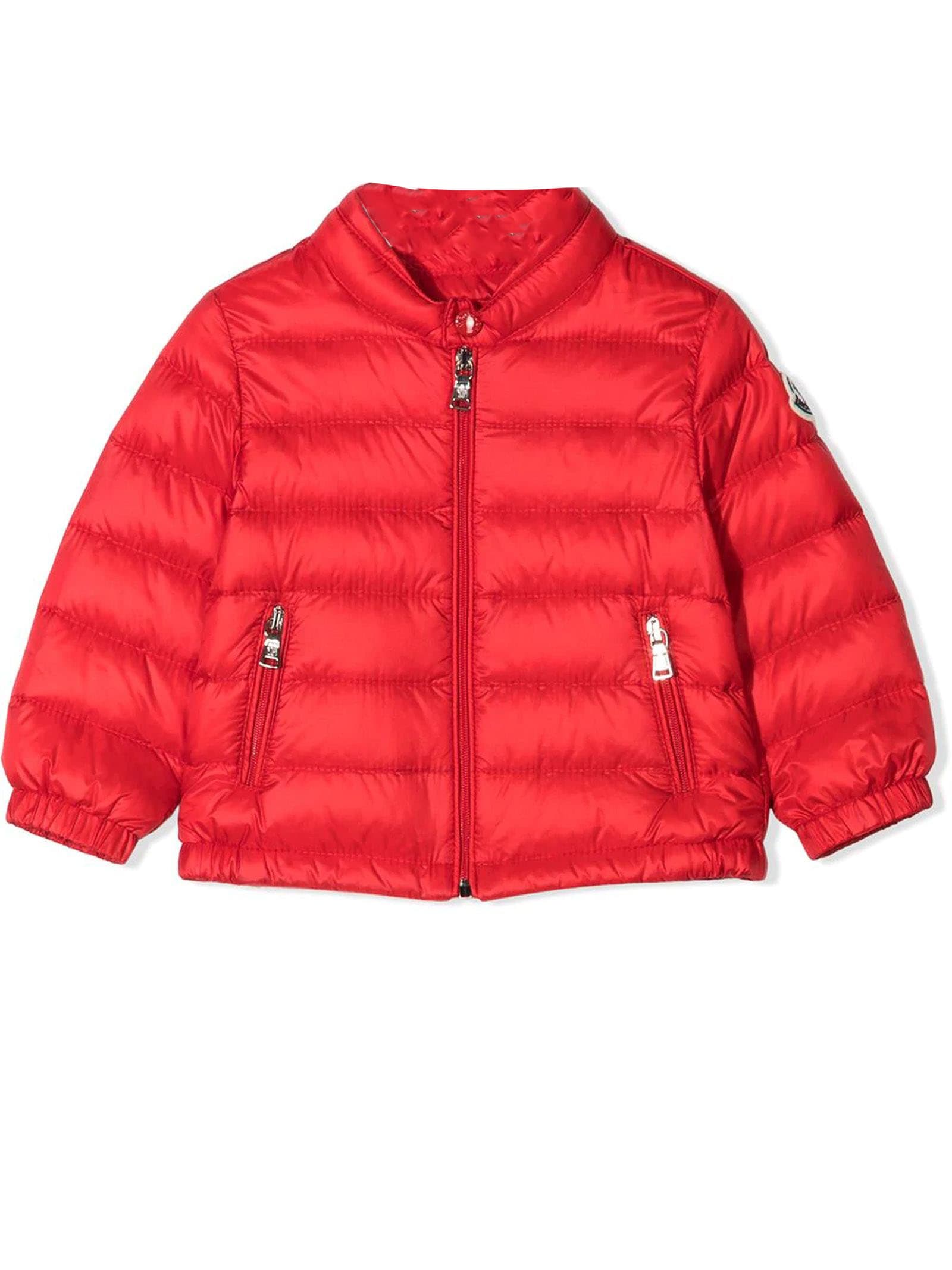 Moncler Red Puffer Jacket