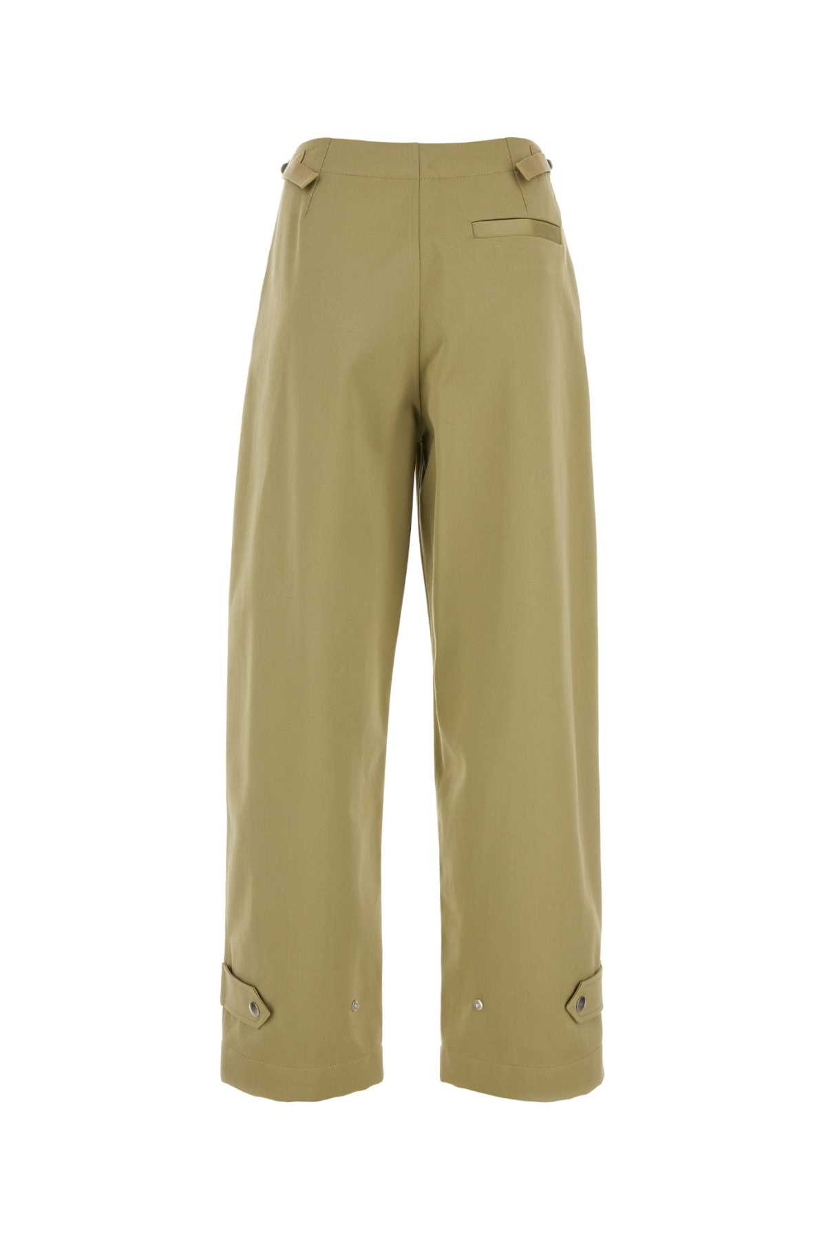 Burberry Military Green Cotton Trouser In Hunter