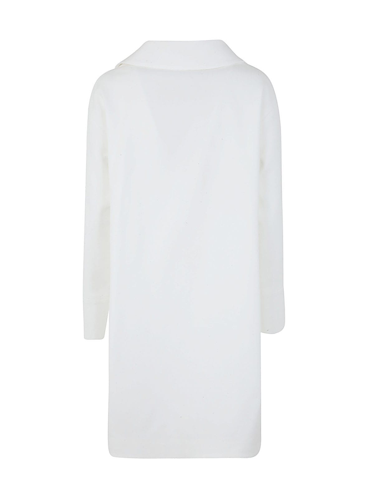Shop Herno Audrey Coat Slits Detail In White