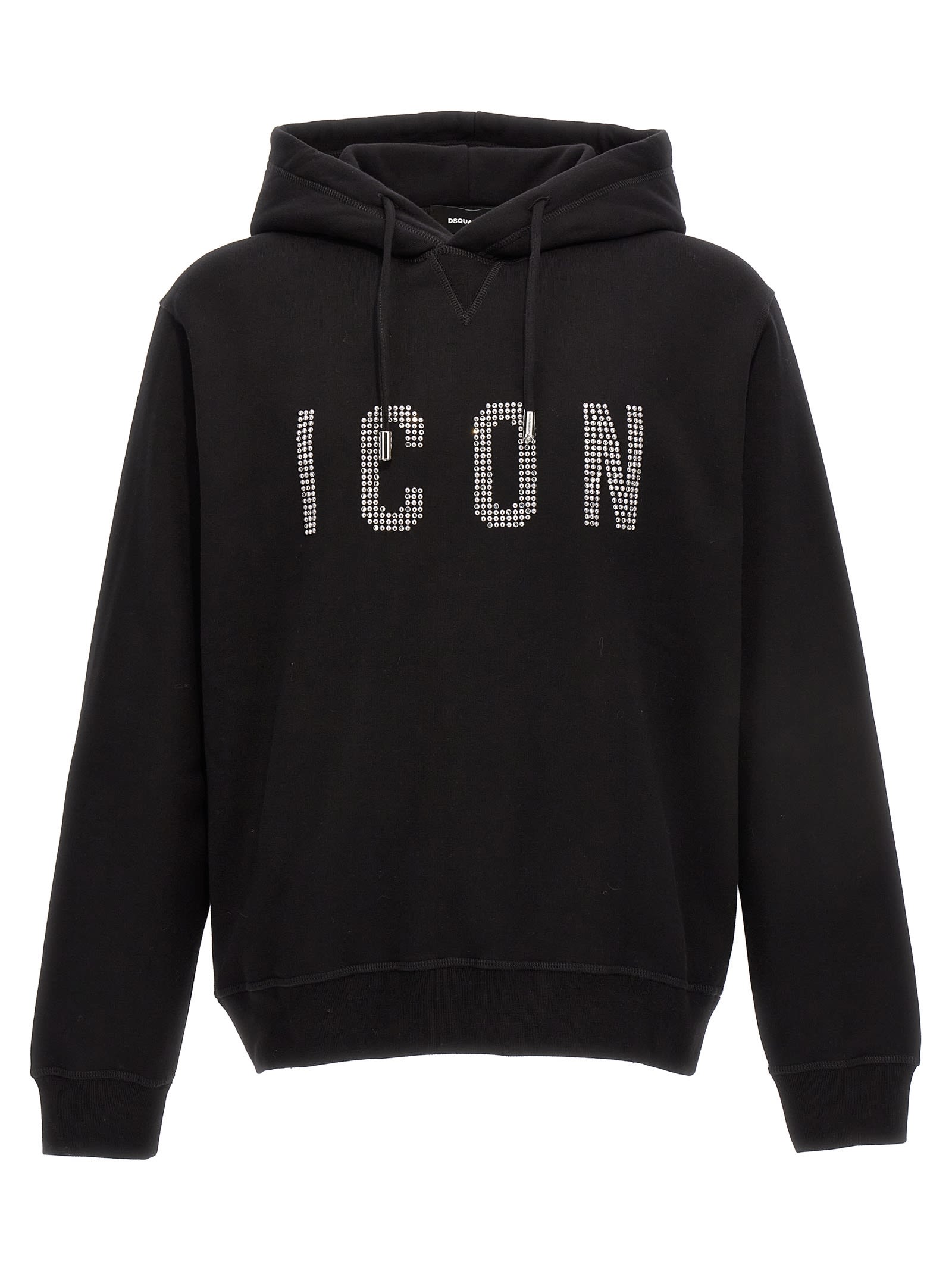 Shop Dsquared2 Icon Hoodie In Black