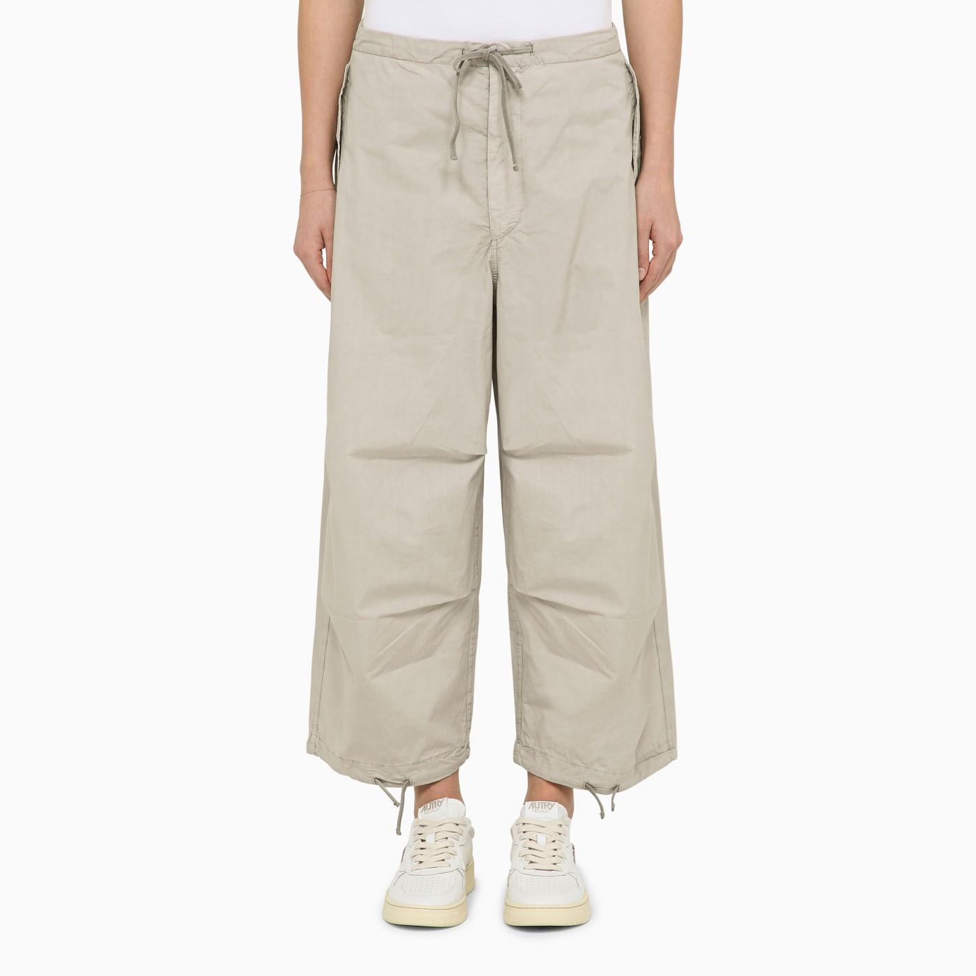 Grey Cotton Sports Trousers