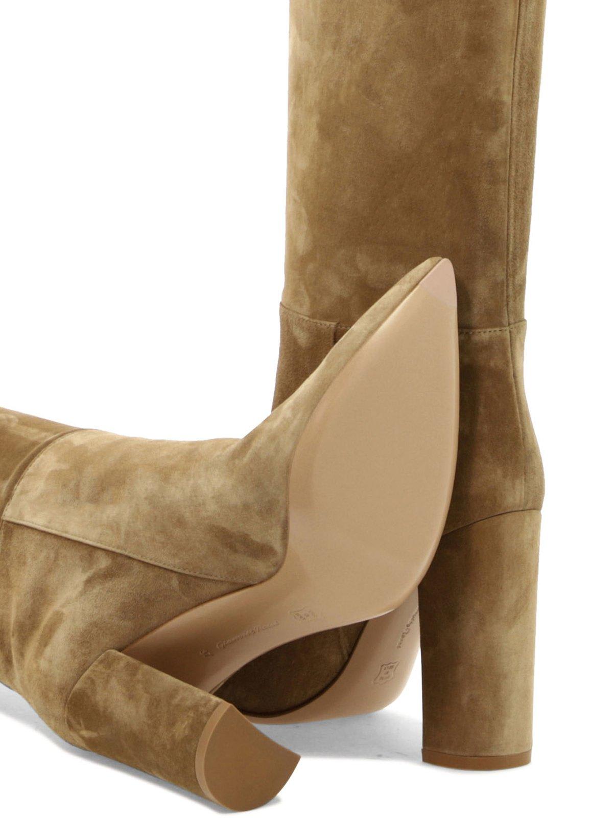 GIANVITO ROSSI POINTED-TOE HEELED BOOTS