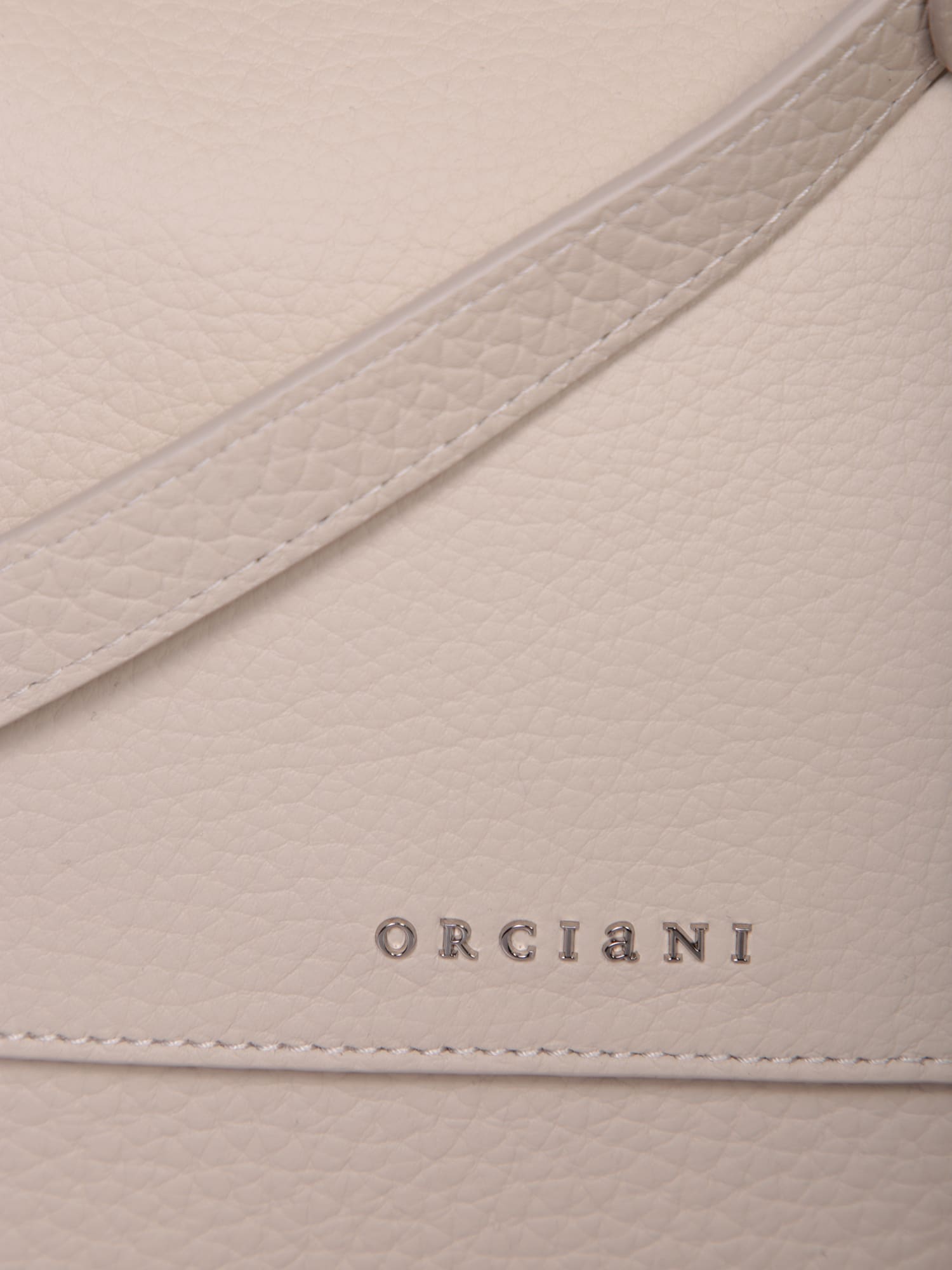Shop Orciani Sveva Small Soft Ivory Bag In White