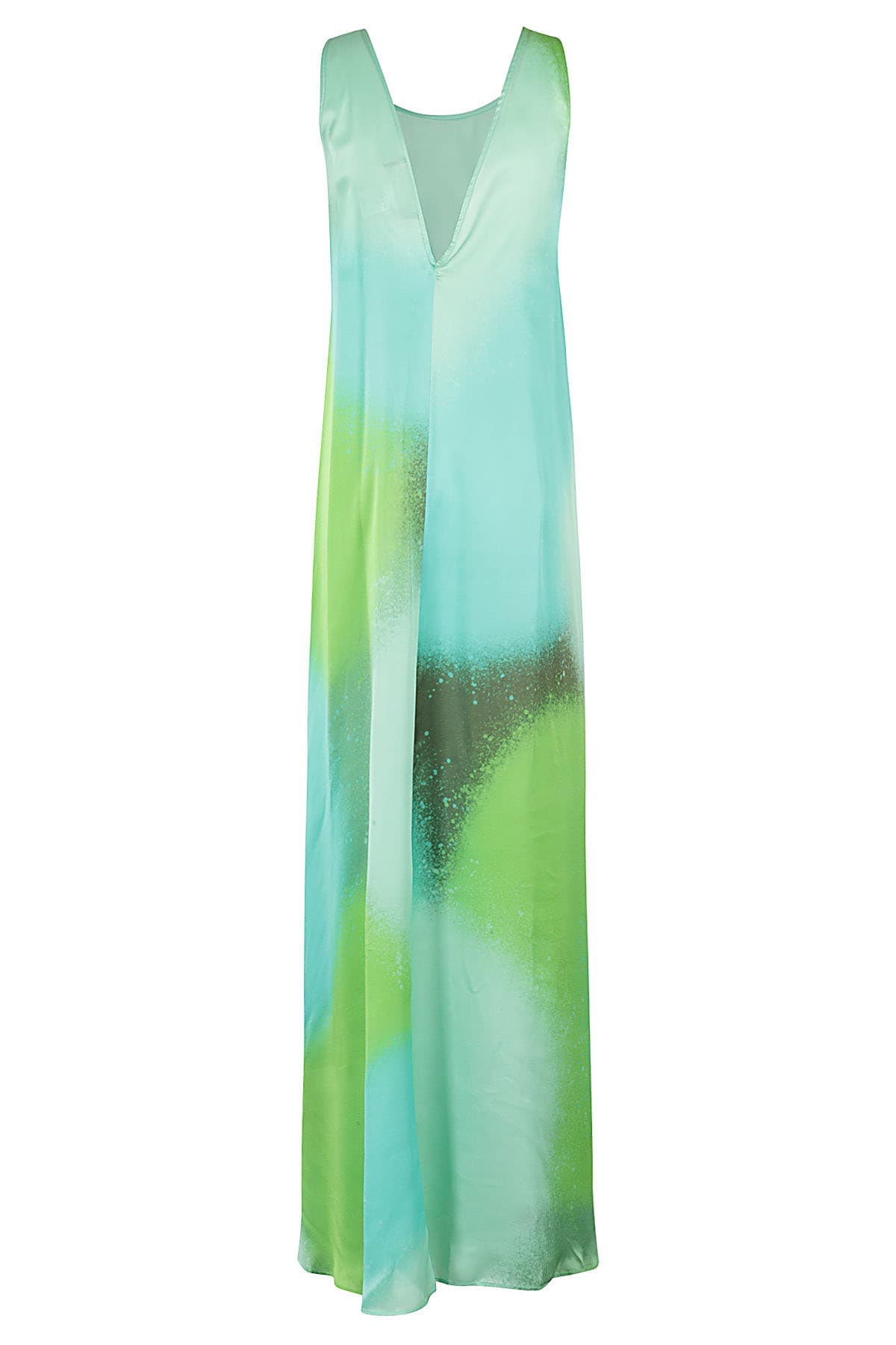 Shop Gianluca Capannolo Elena Long Dress In Green Shadows