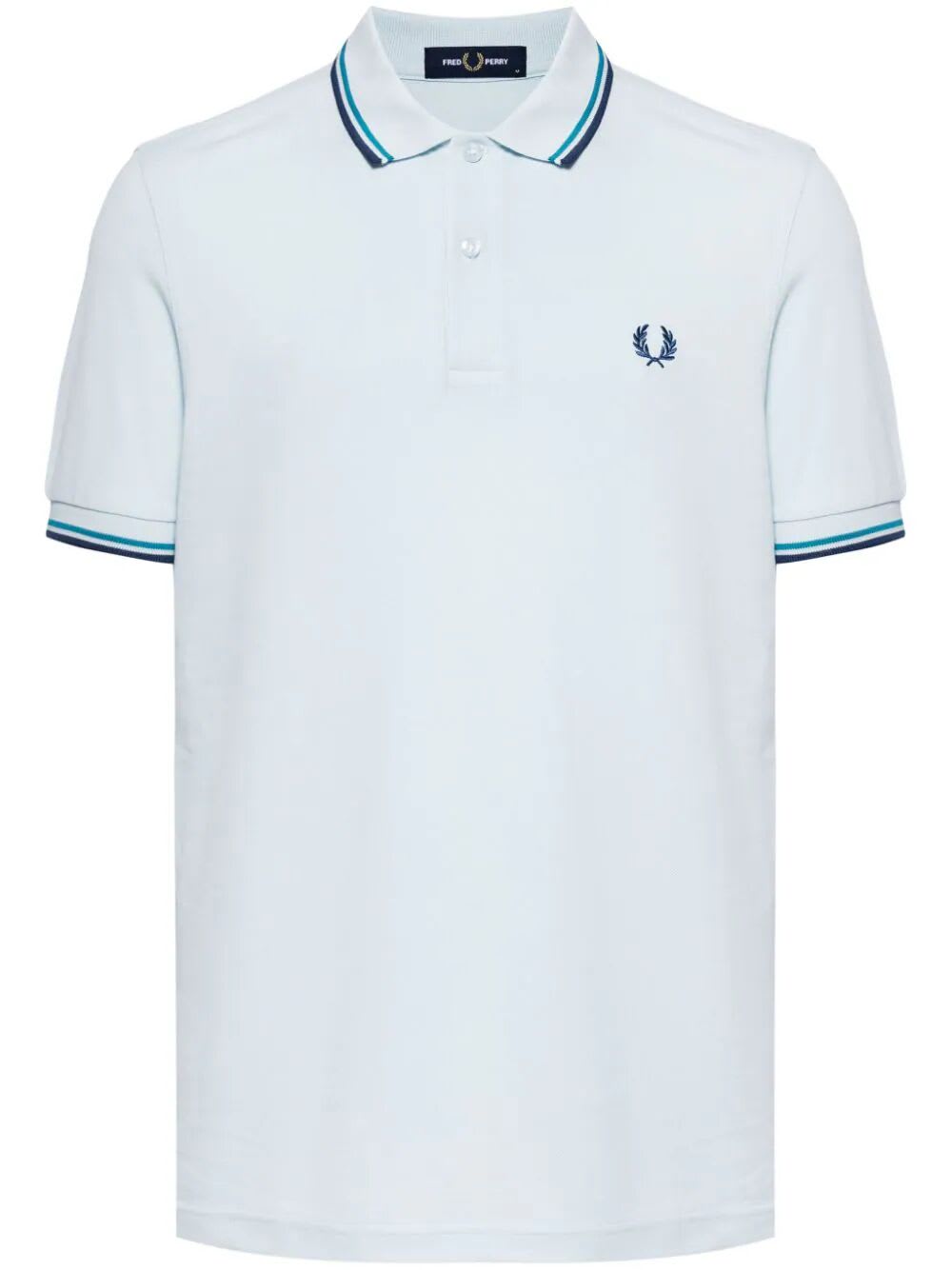 Shop Fred Perry Fp Twin Tipped Shirt In Lice Cybl Mdngbl
