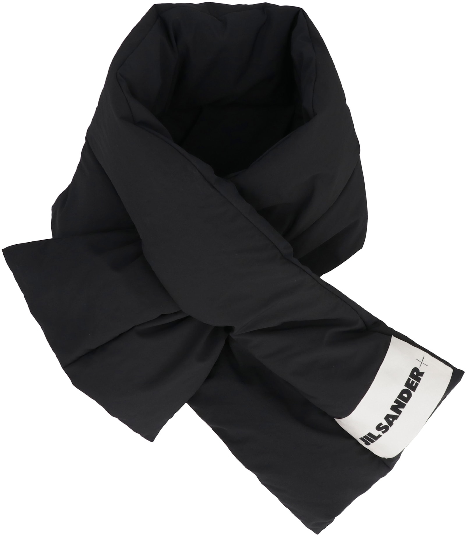 Shop Jil Sander Padded Scarf In Black