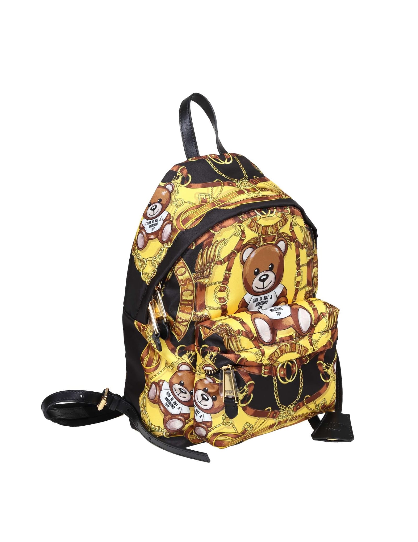 Moschino Nylon Backpack Teddy Scarf
