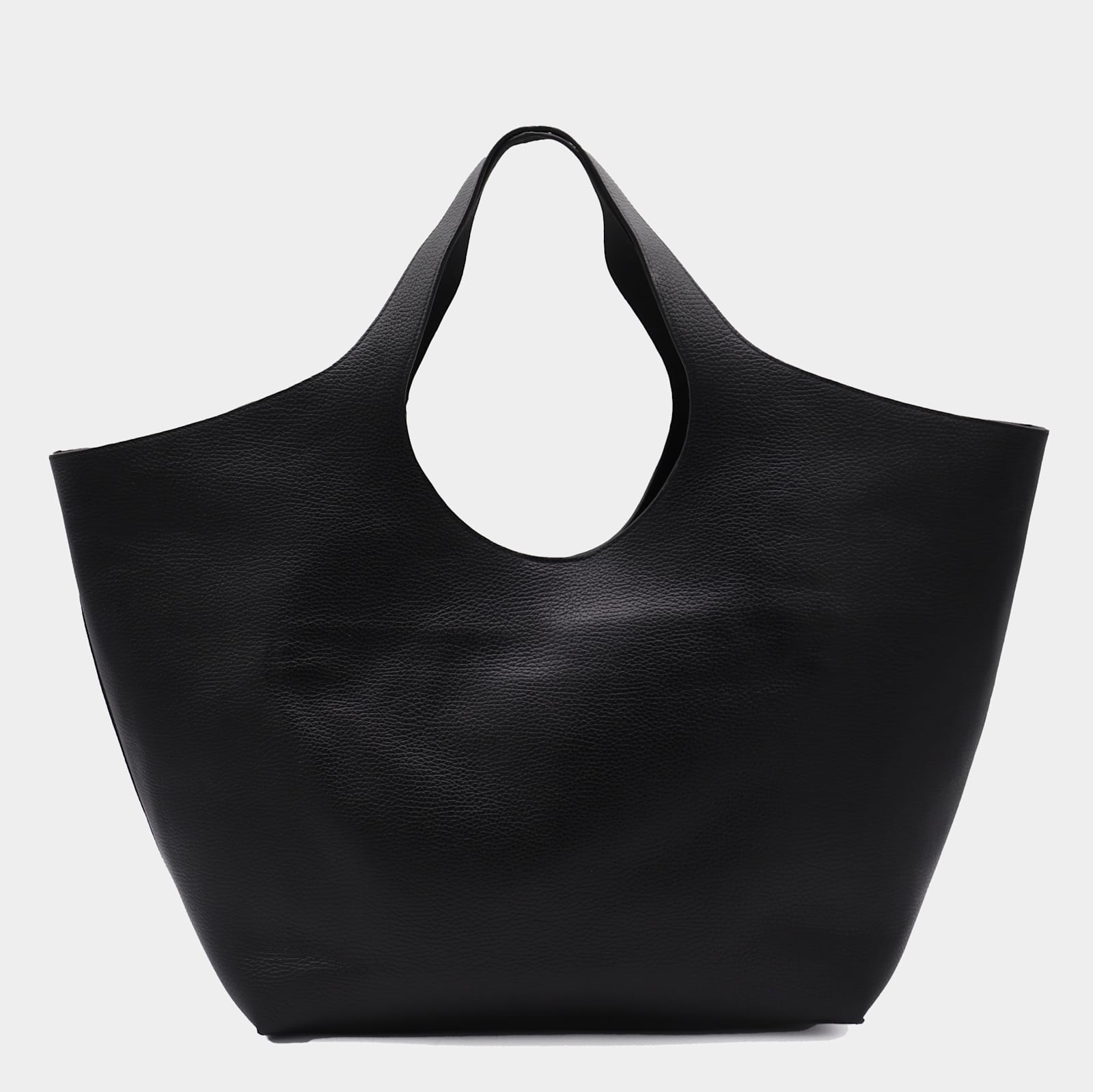 Anine Bing Black Leather Lili Tote Bag In Black
