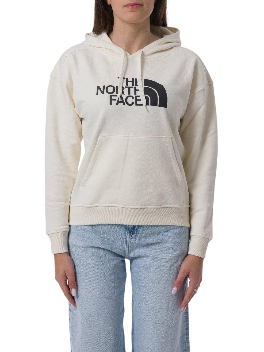 Shop The North Face Logo Printed Drawstring Hoodie