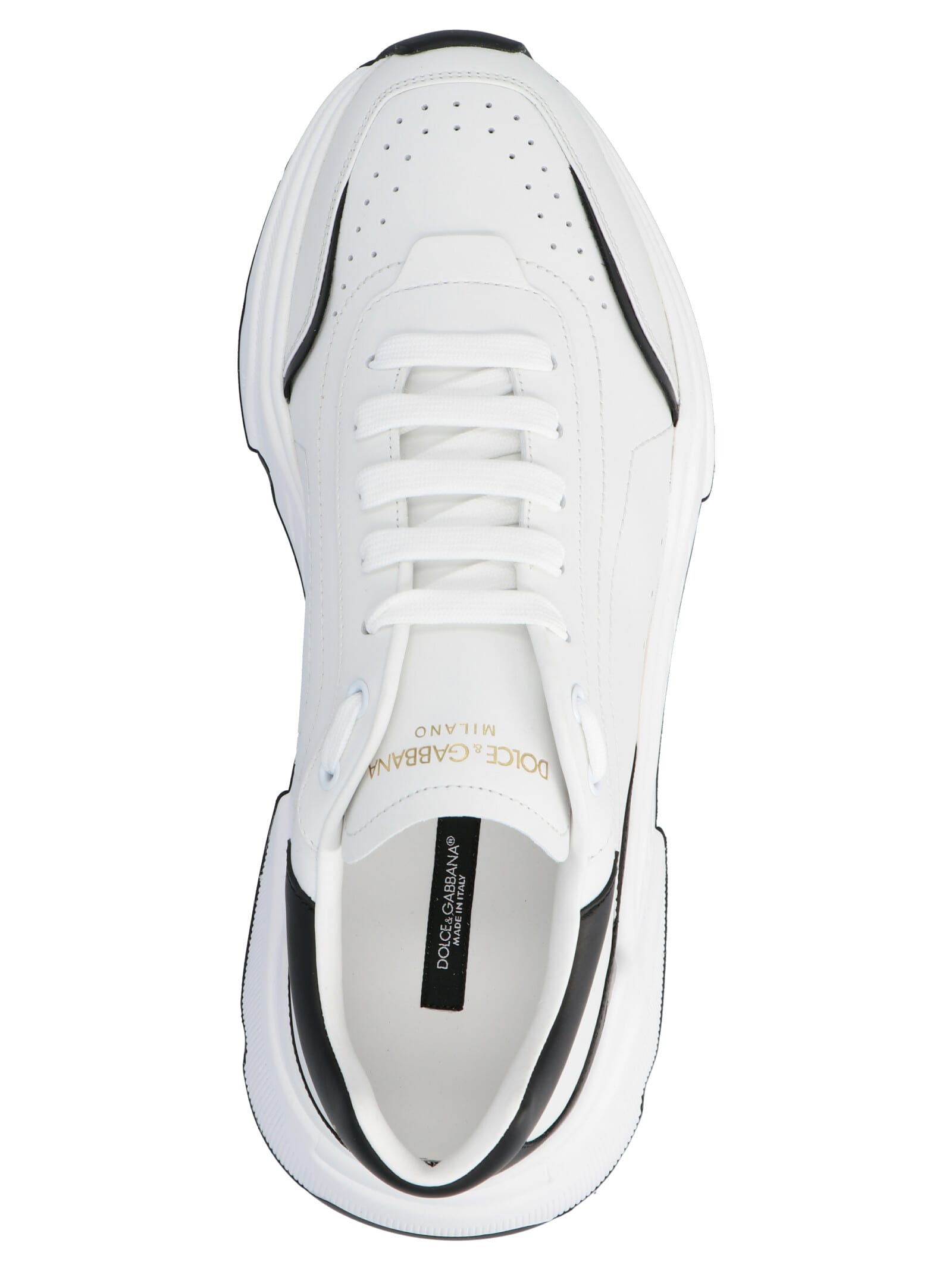 Shop Dolce & Gabbana Day Master Sneakers In White/black