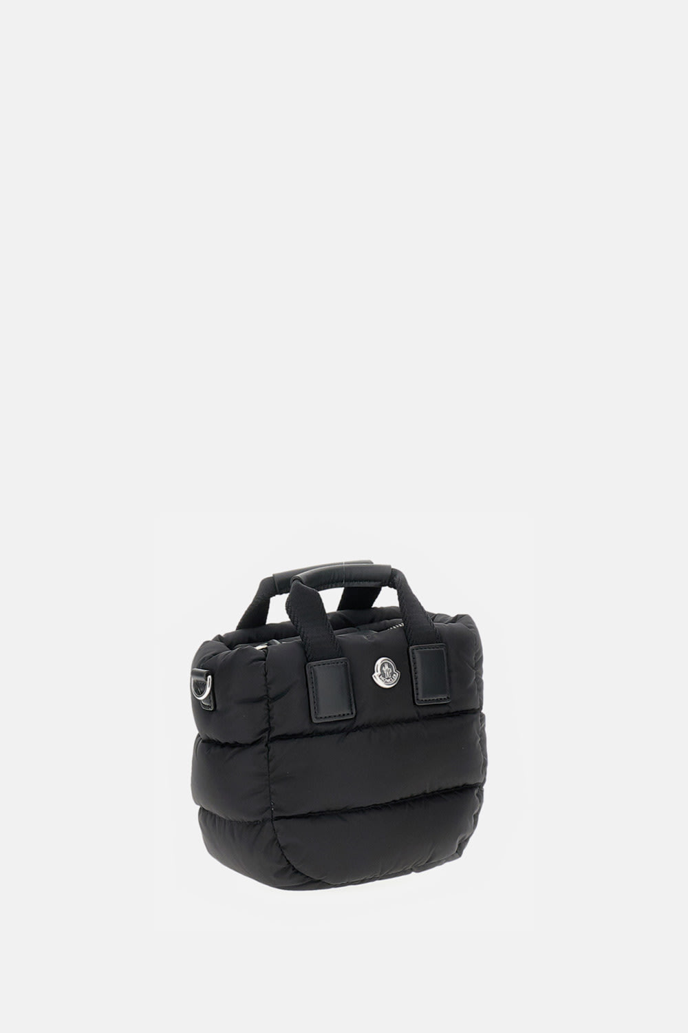 Moncler Micro Shoulder Bag With Quilted Design And Removable Strap In Black