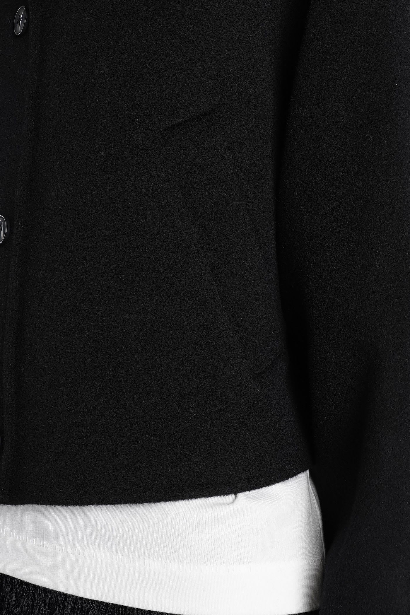 Loulou Studio Nyma Casual Jacket In Black Wool In Black
