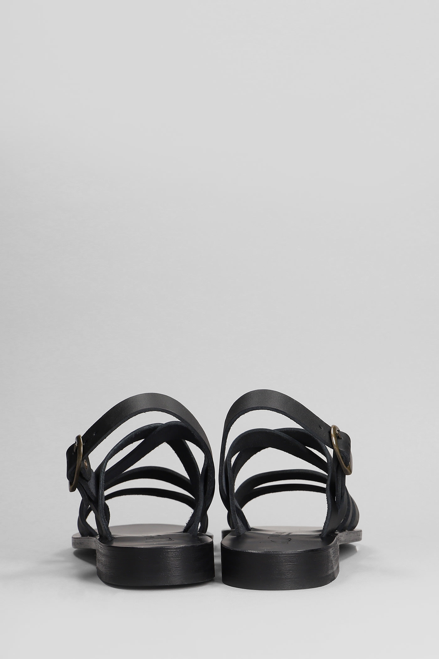 Shop Kjacques Dikara H Flats In Black Leather