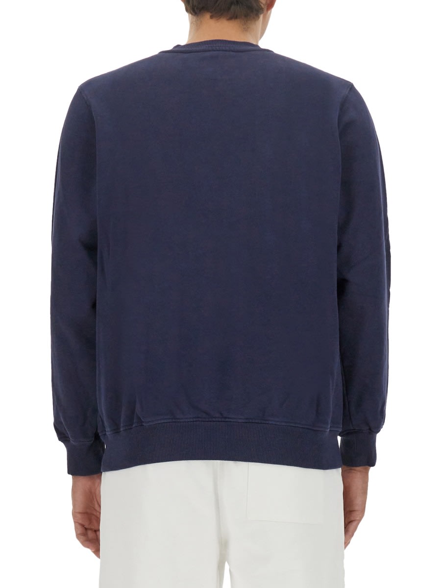 Shop Casablanca Sweatshirt With Logo In Blue