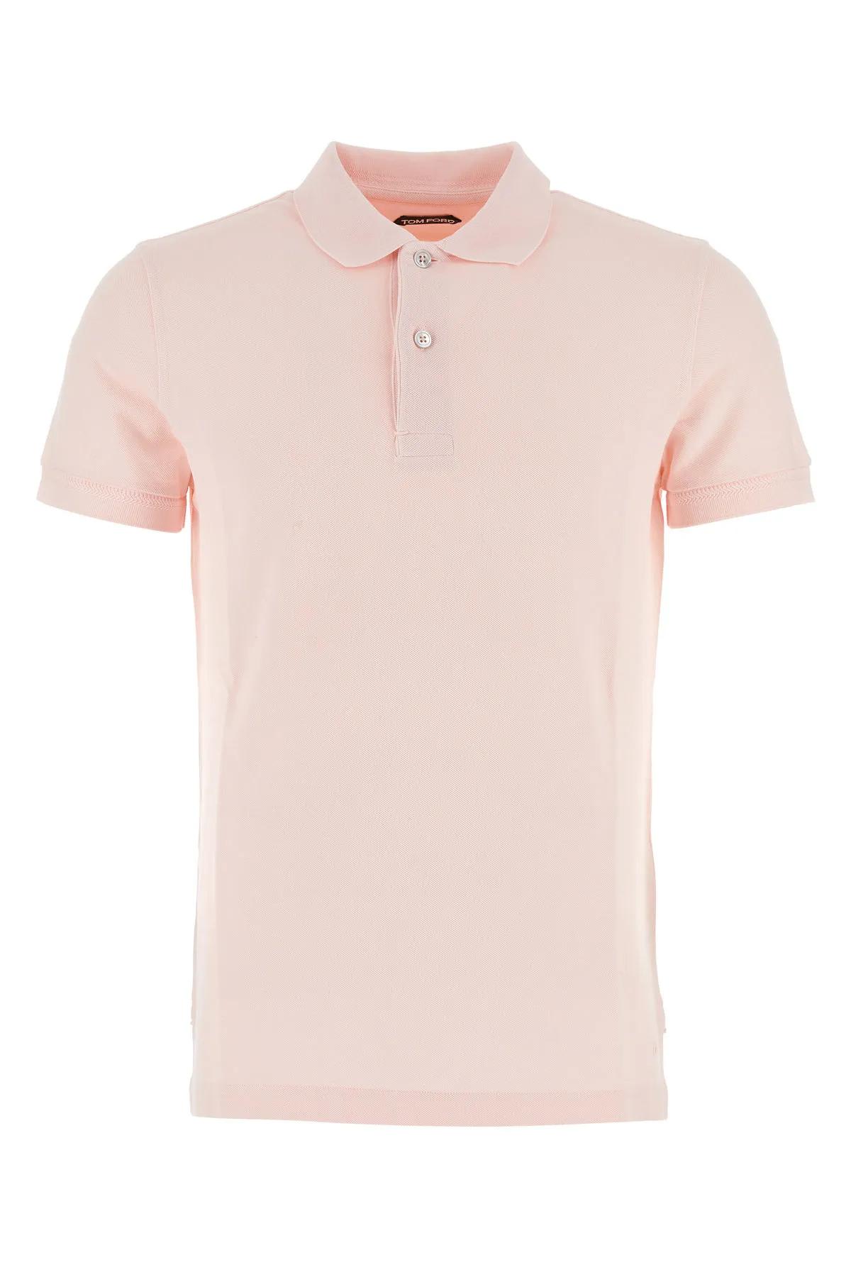 Shop Tom Ford Pink Piquet Polo Shirt