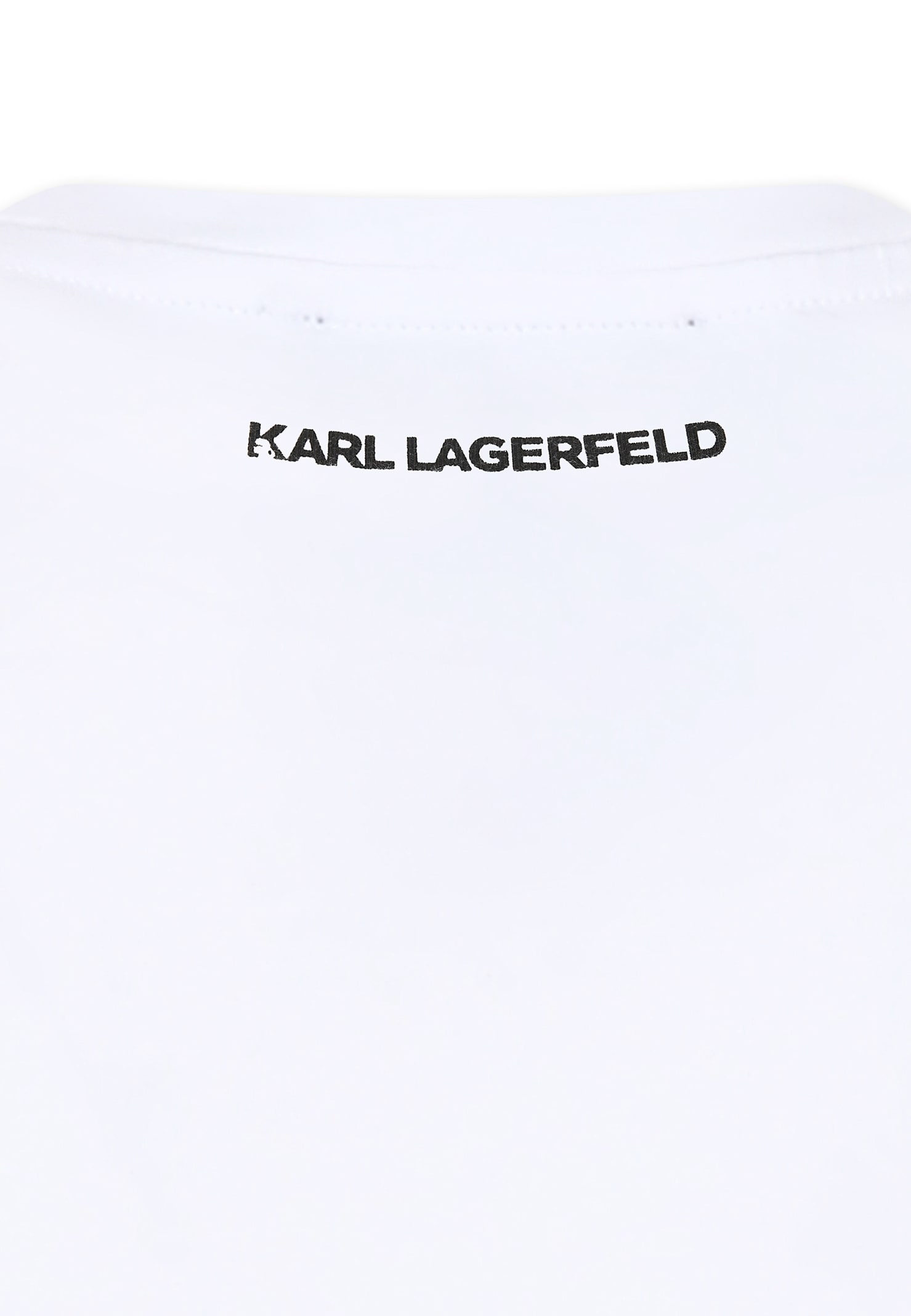 Karl Lagerfeld White T-shirt For Girl With Choupette In White