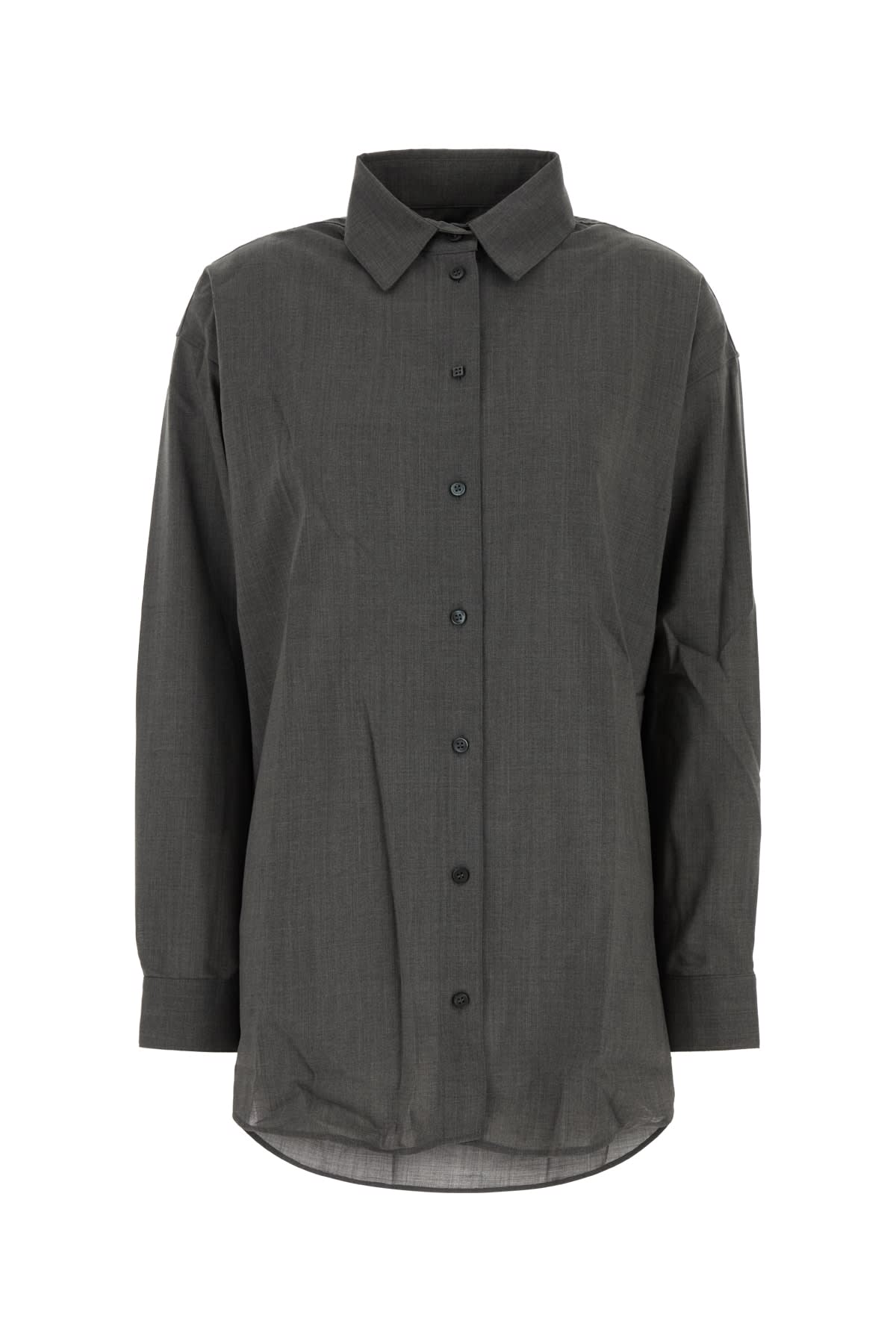 Jacquemus Grey Classic Shirt In Black