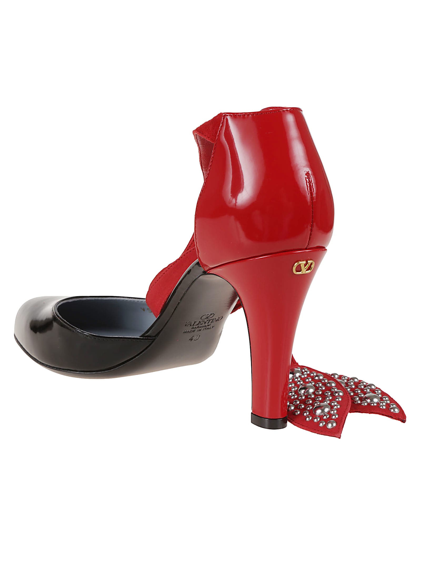 Shop Valentino Ankle Strap Vg Foliefoliage T. 85 Palladium Round