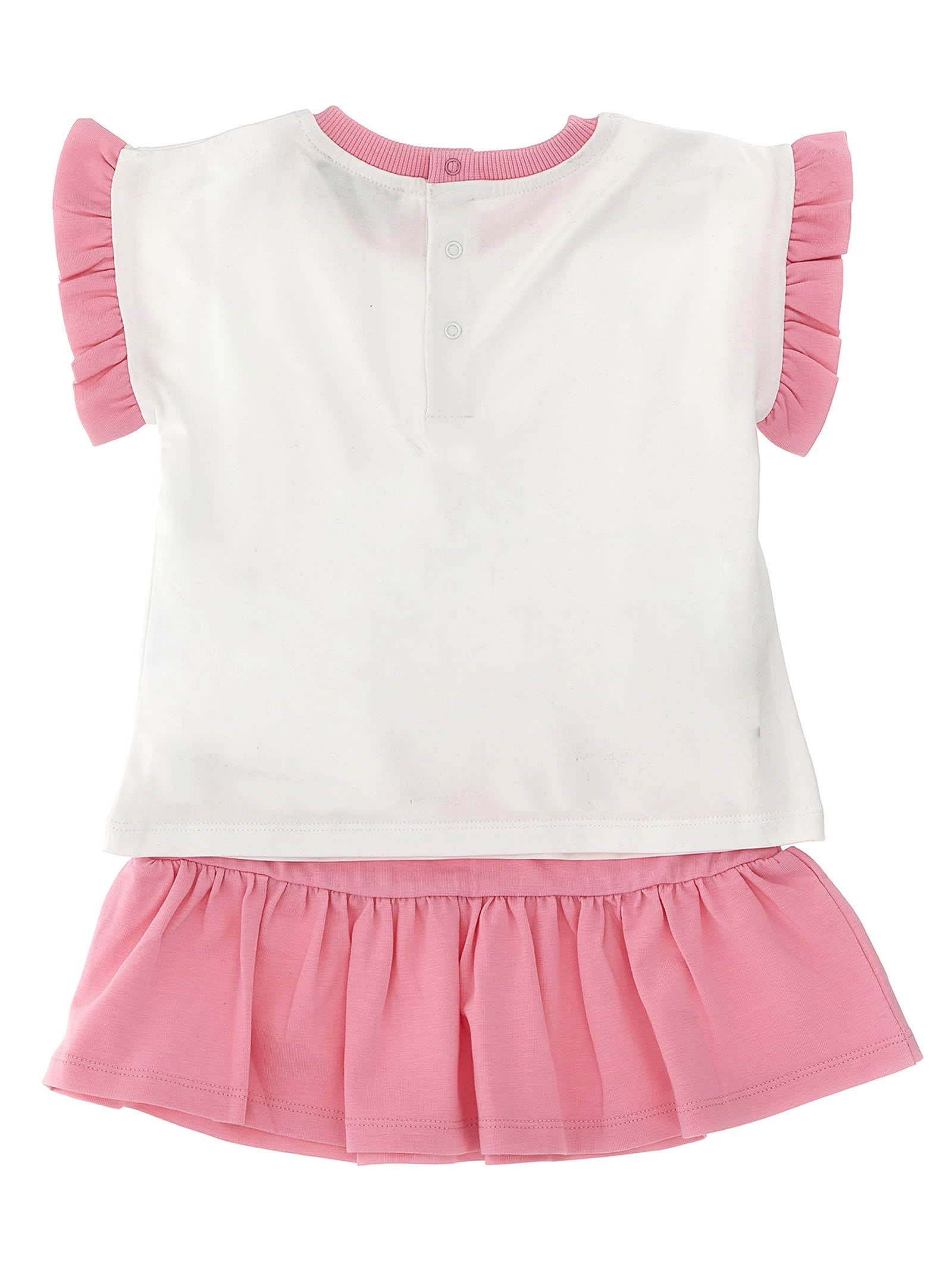 Shop Moschino T-shirt & Skirt In Pink