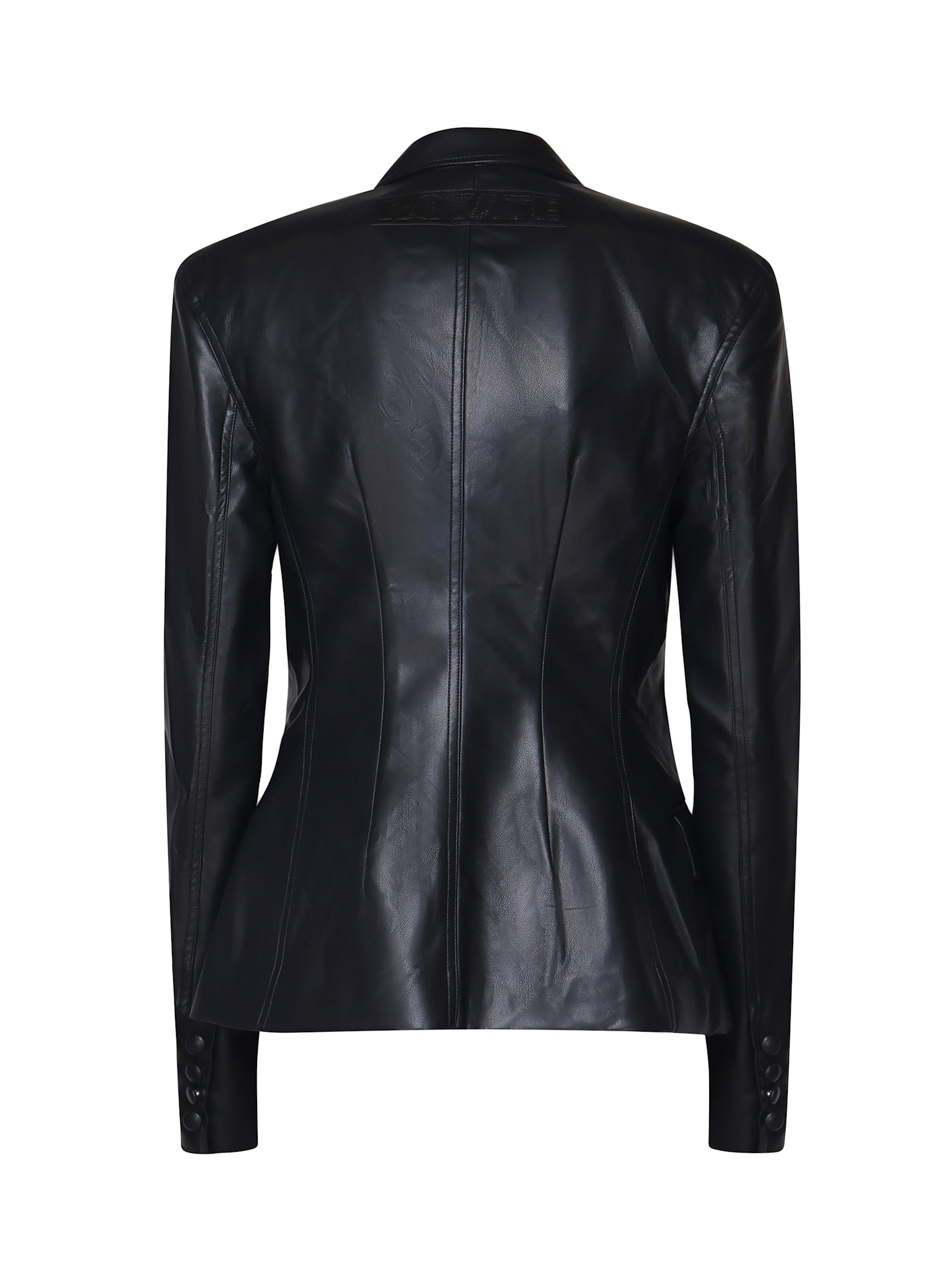 Shop Rotate Birger Christensen Ecoleather Jacket In Black