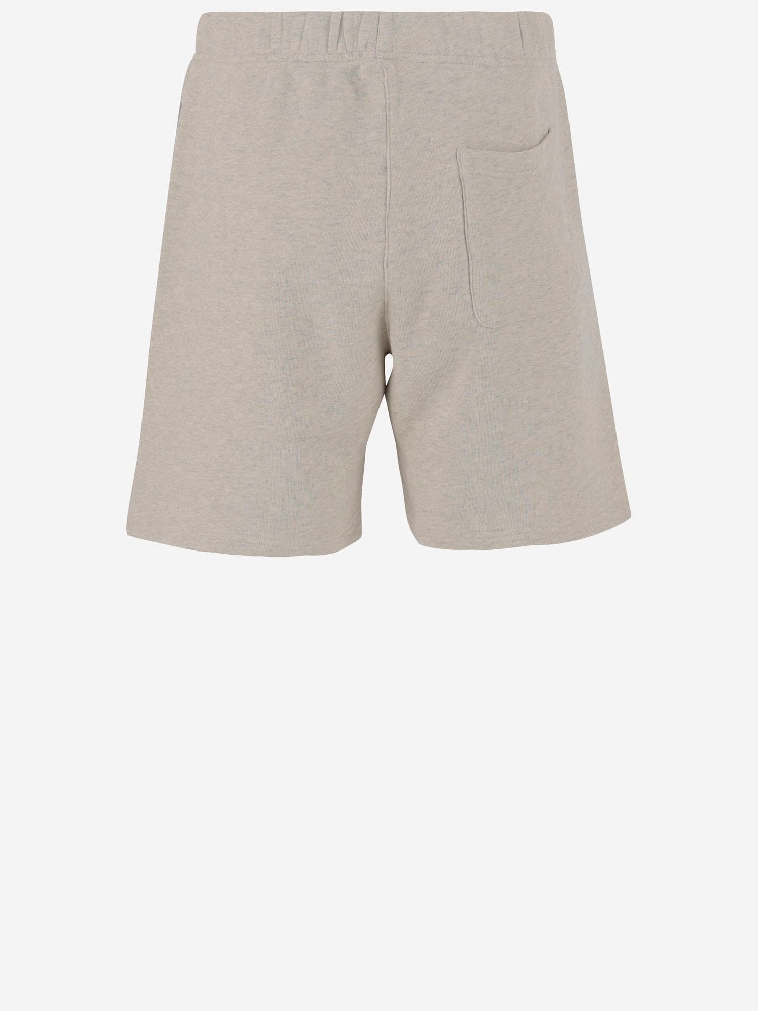 Shop Autry Cotton Short Pants With Logo In Grey