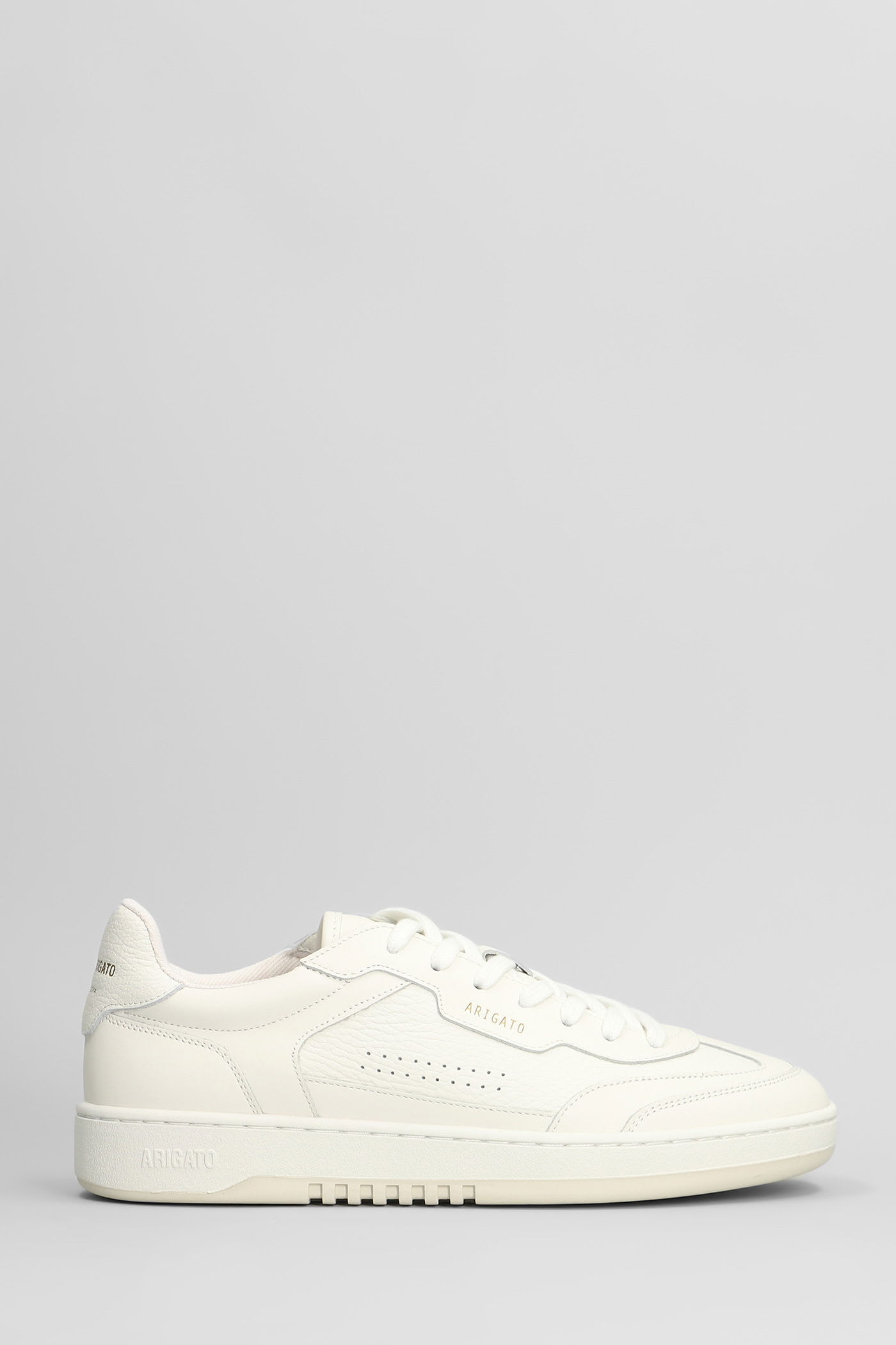 Dice T-toe Sneakers In White Leather