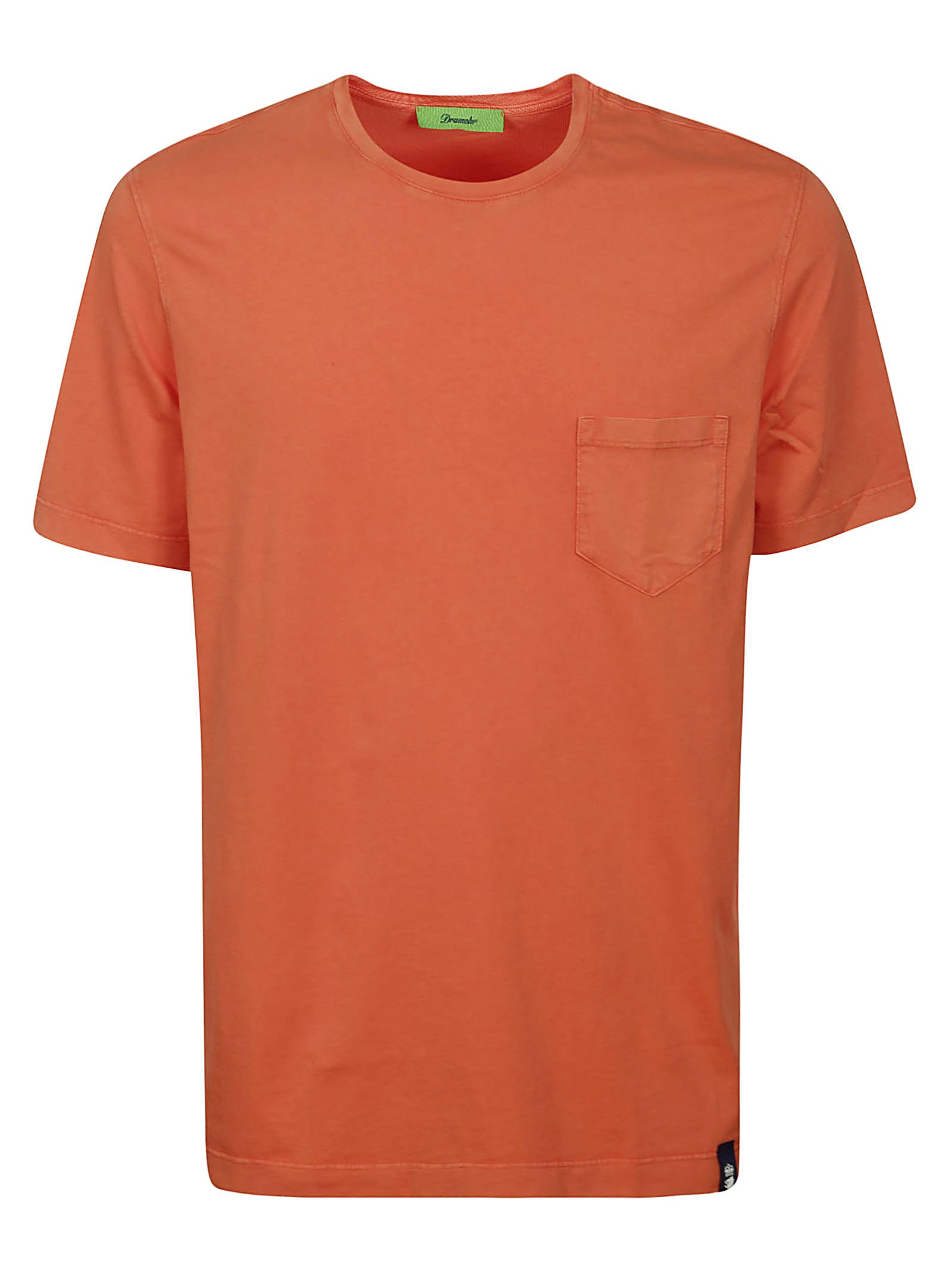 Shop Drumohr Tshirt Pocket In Orange