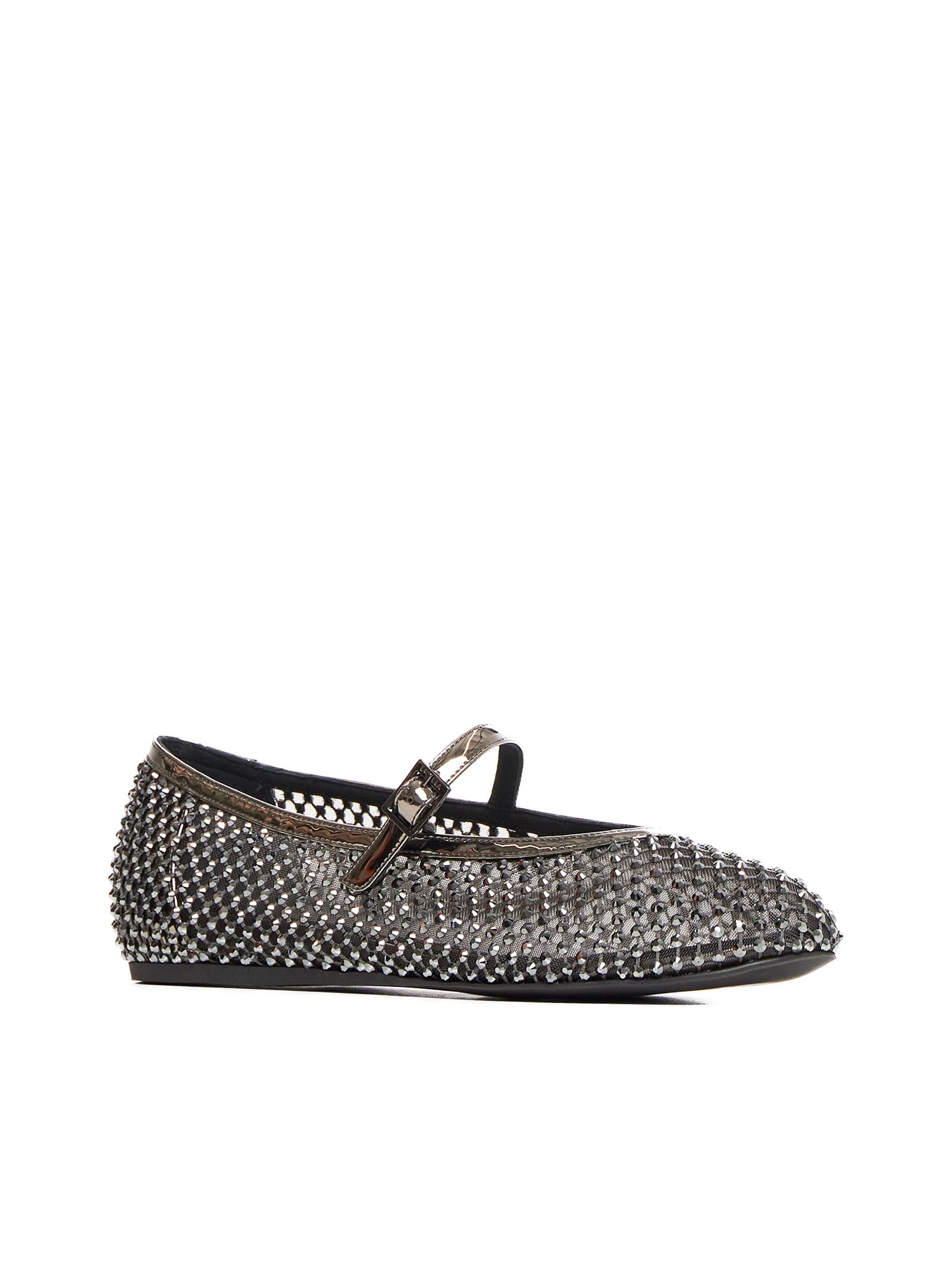 Shop Le Silla Flat Shoes In Peltro