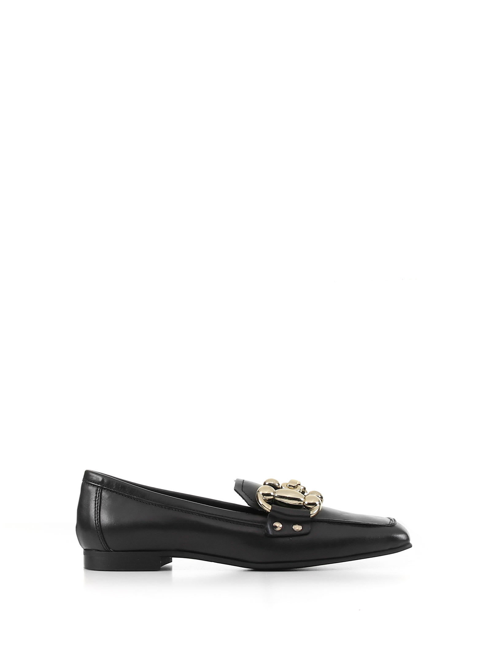 Janet & Janet Leather Loafer With Accessory